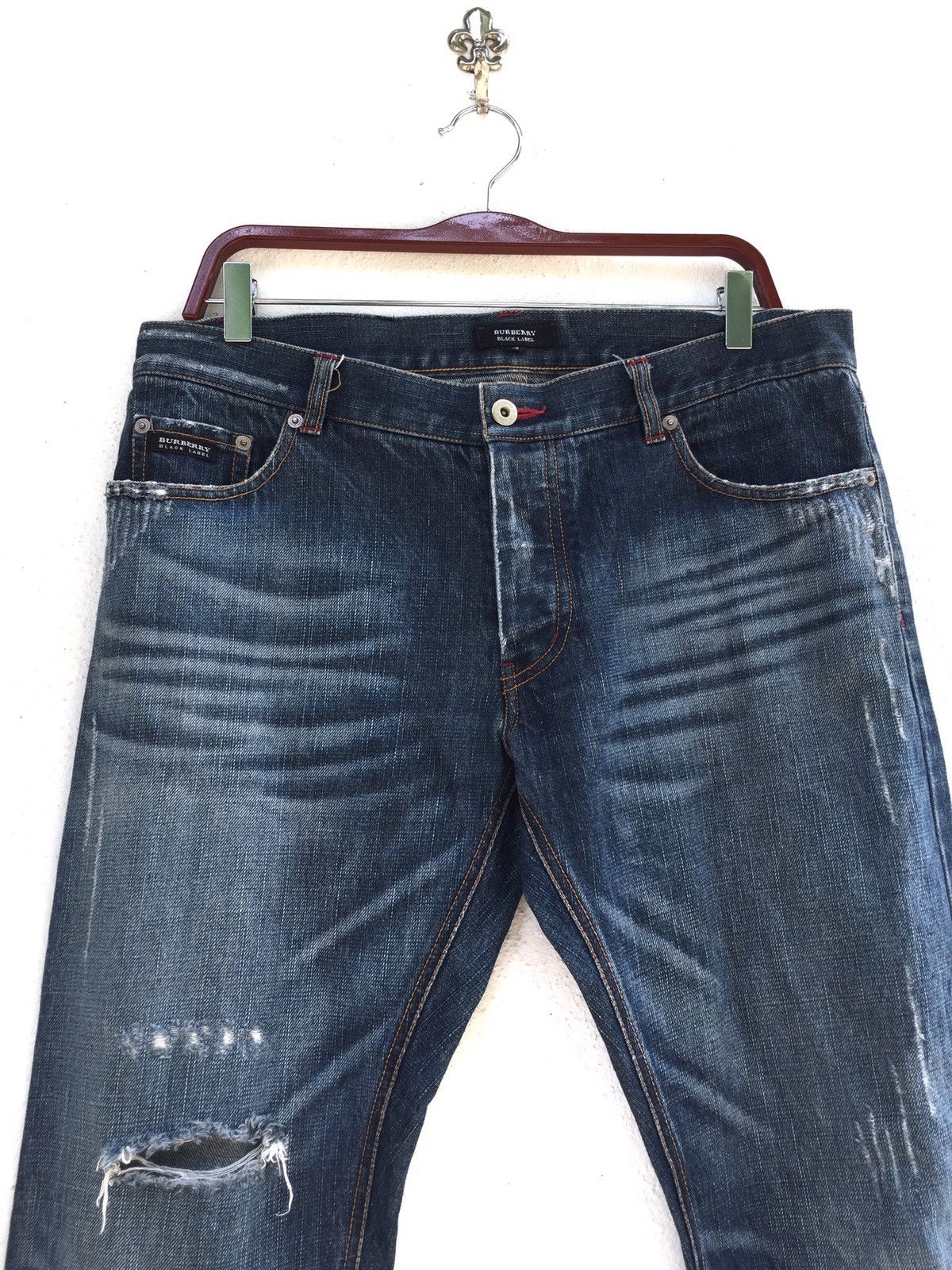 Burberry BURBERRY BLACK LABEL DENIM PANTS Size US 35 - 1 Thumbnail