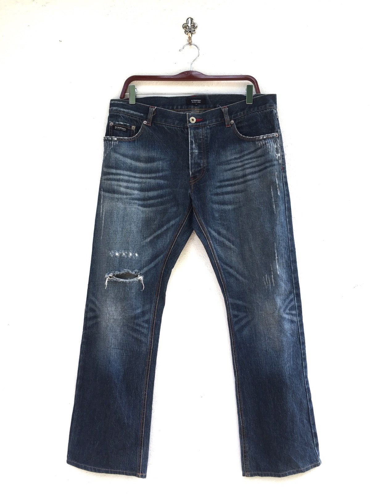 Burberry BURBERRY BLACK LABEL DENIM PANTS Size US 35 - 2 Thumbnail