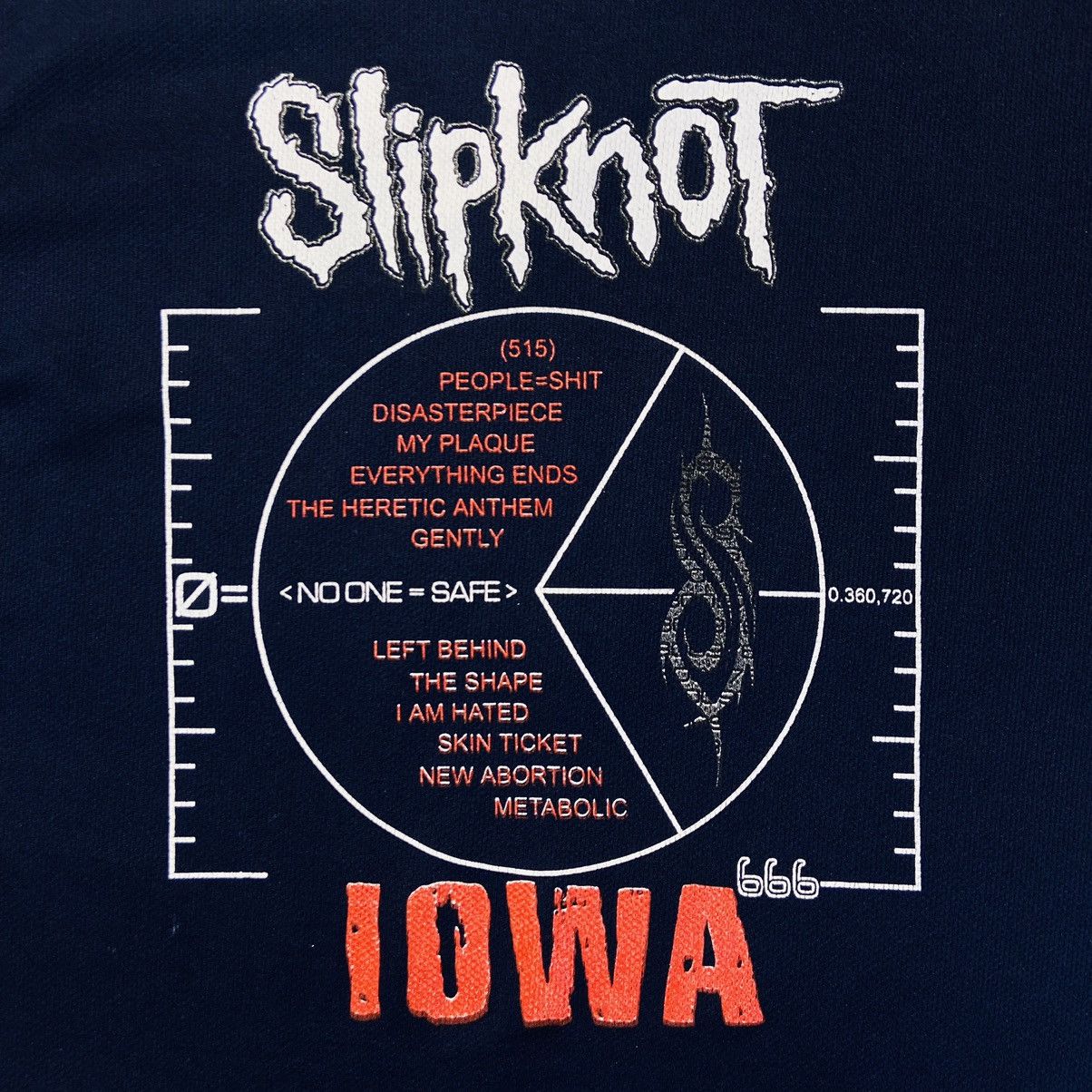 Band Tees 2001 SLIPKNOT IOWA ULTRA RARE Y2K VINTAGE JERSEY TEE - № 272 Size US L / EU 52-54 / 3 - 5 Thumbnail