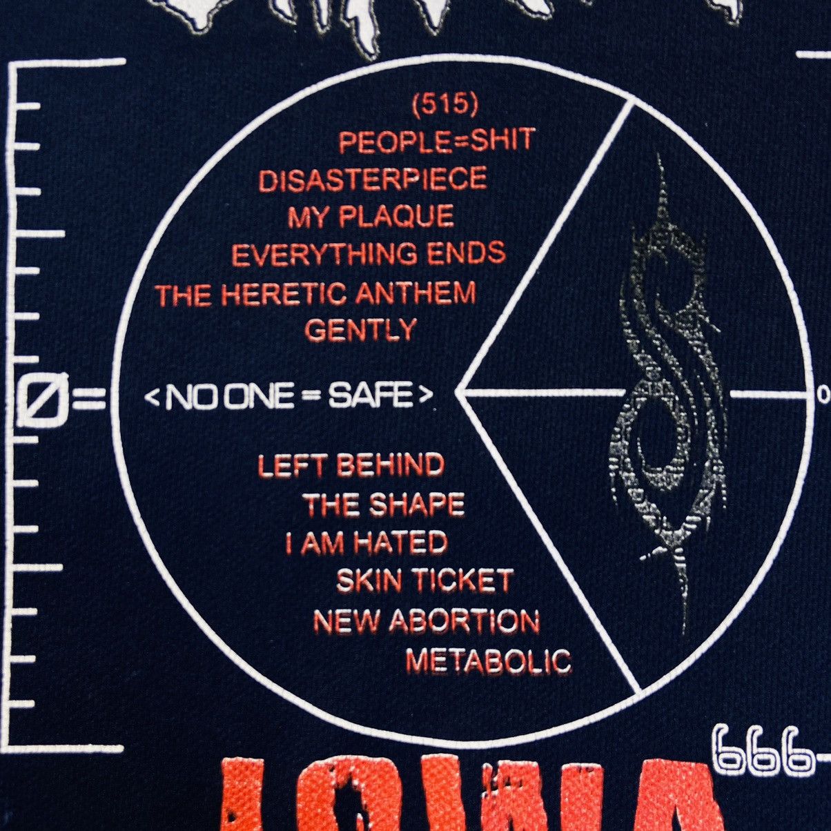Band Tees 2001 SLIPKNOT IOWA ULTRA RARE Y2K VINTAGE JERSEY TEE - № 272 Size US L / EU 52-54 / 3 - 7 Thumbnail
