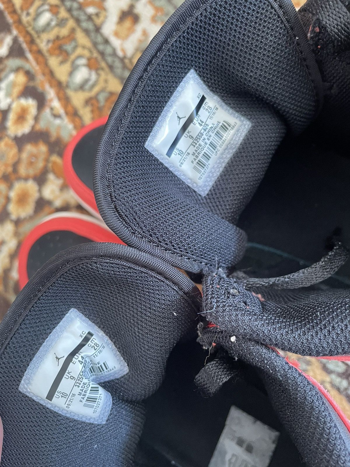 Jordan Brand Nike Air Jordan 1 Rare Air Max Orange / Black 332550-800 Size US 10 / EU 43 - 8 Thumbnail