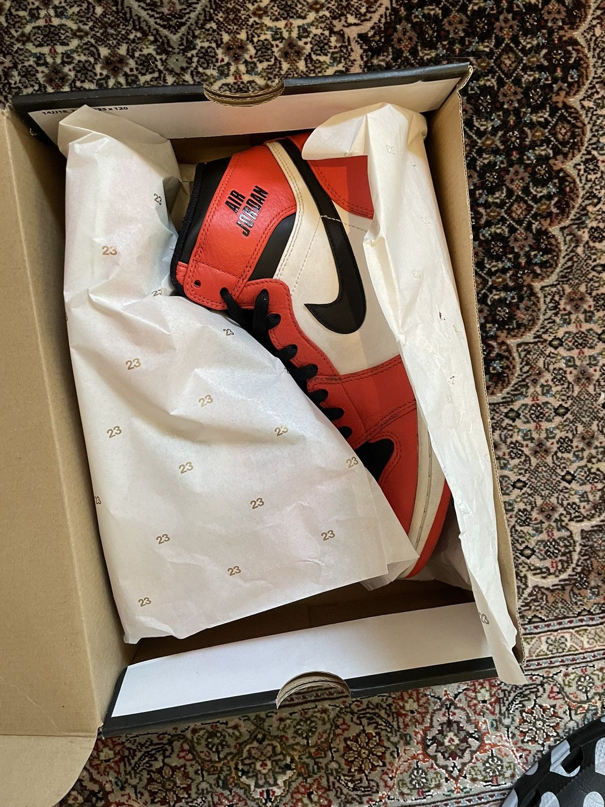 Jordan Brand Nike Air Jordan 1 Rare Air Max Orange / Black 332550-800 Size US 10 / EU 43 - 10 Thumbnail