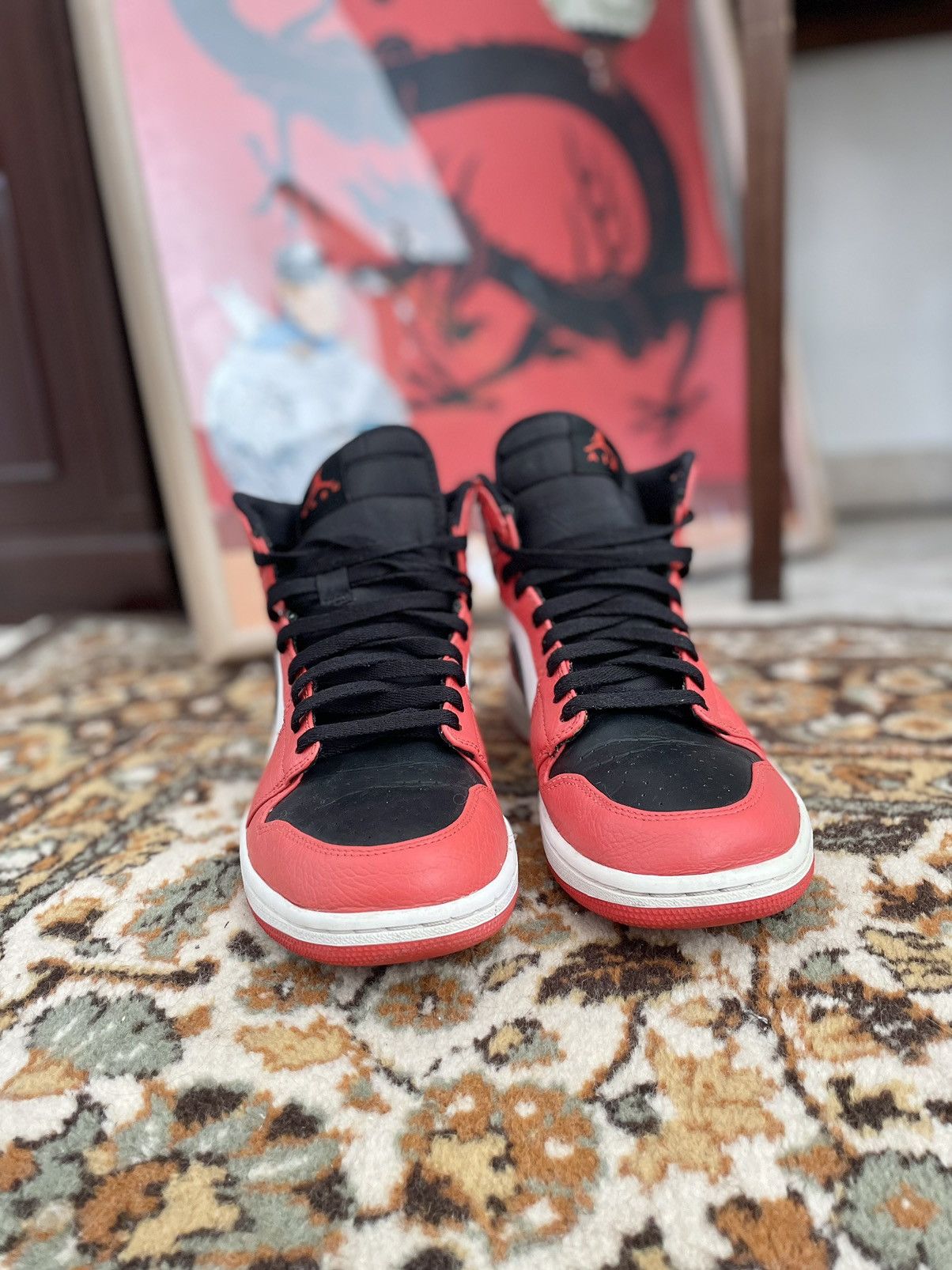 Jordan Brand Nike Air Jordan 1 Rare Air Max Orange / Black 332550-800 Size US 10 / EU 43 - 3 Thumbnail