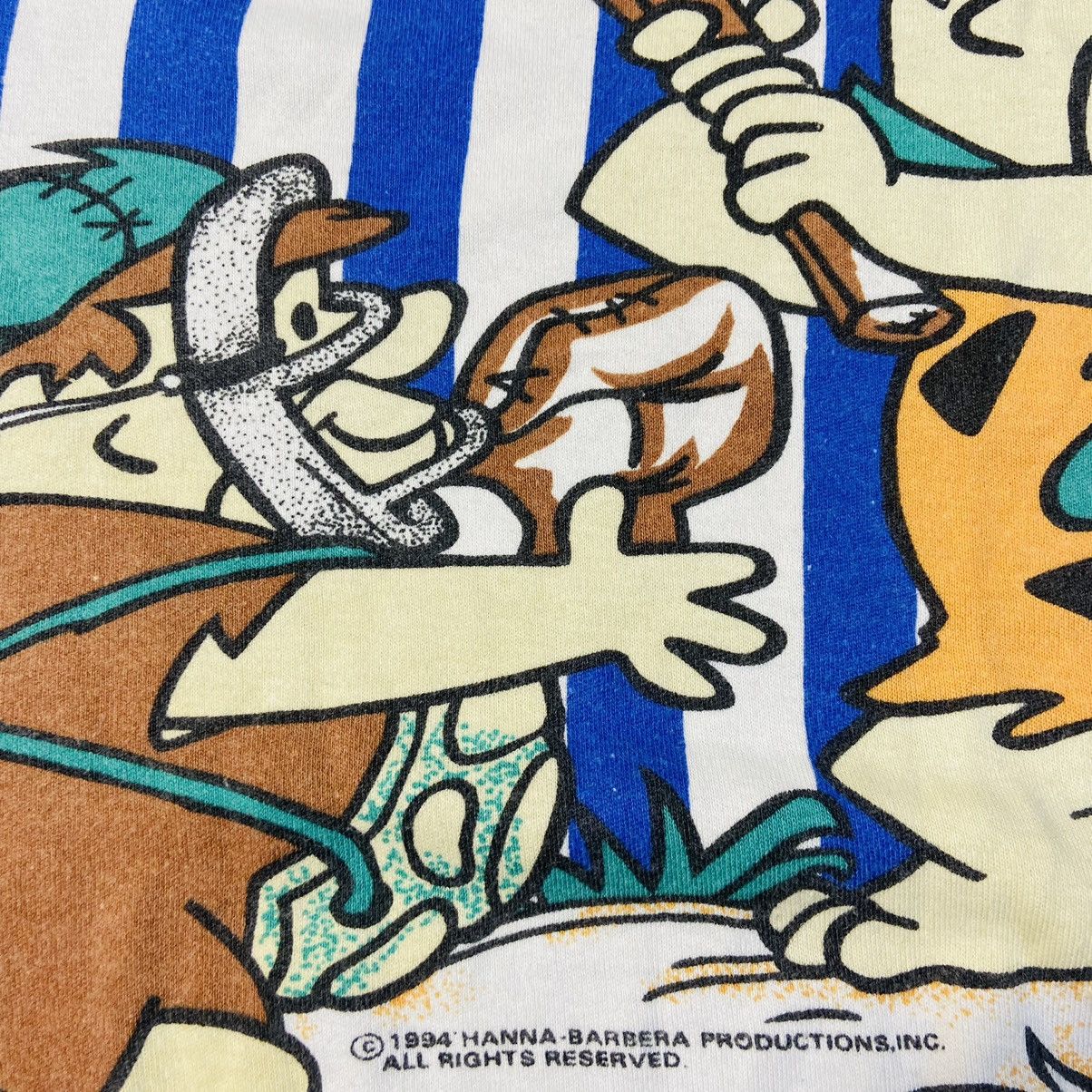 Cartoon Network 1990s FLINTSTONES BOXY FIT VINTAGE RARE LONGSLEEVE - № 1117 Size US S / EU 44-46 / 1 - 6 Thumbnail