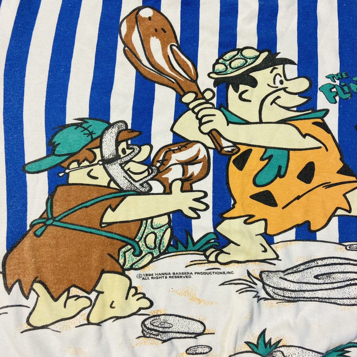 Cartoon Network 1990s FLINTSTONES BOXY FIT VINTAGE RARE LONGSLEEVE - № 1117 Size US S / EU 44-46 / 1 - 5 Thumbnail