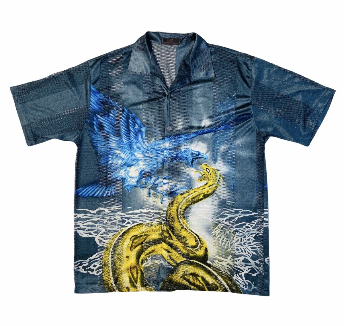 Japanese Brand 1990s JAPANESE MESH AWESOME VINTAGE RARE SHIRT - 635 Size US L / EU 52-54 / 3 - 2 Thumbnail