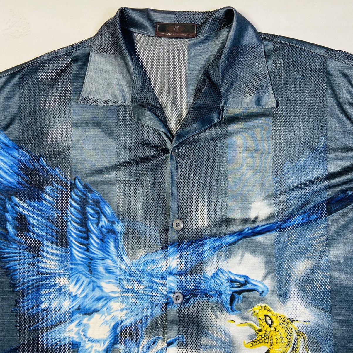 Japanese Brand 1990s JAPANESE MESH AWESOME VINTAGE RARE SHIRT - 635 Size US L / EU 52-54 / 3 - 4 Thumbnail
