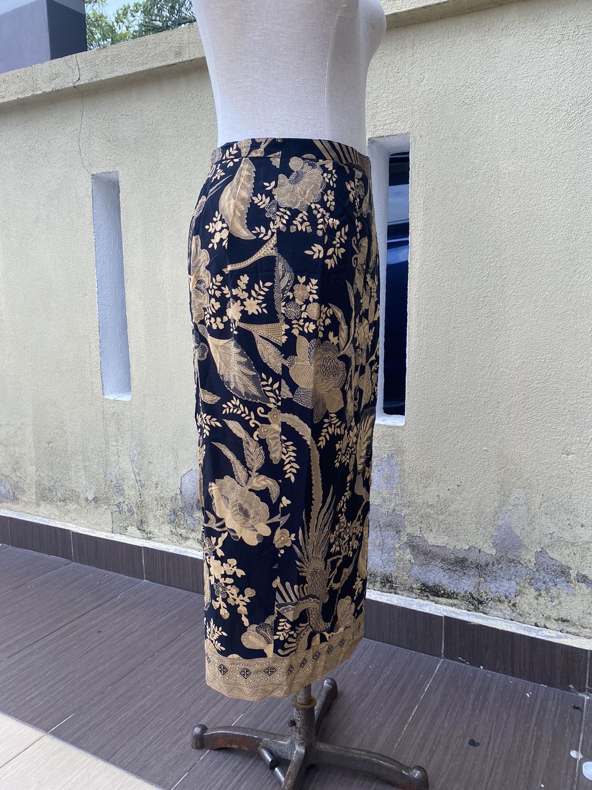 Krizia Uomo × Vintage batik skirt Size 29" - 4 Thumbnail