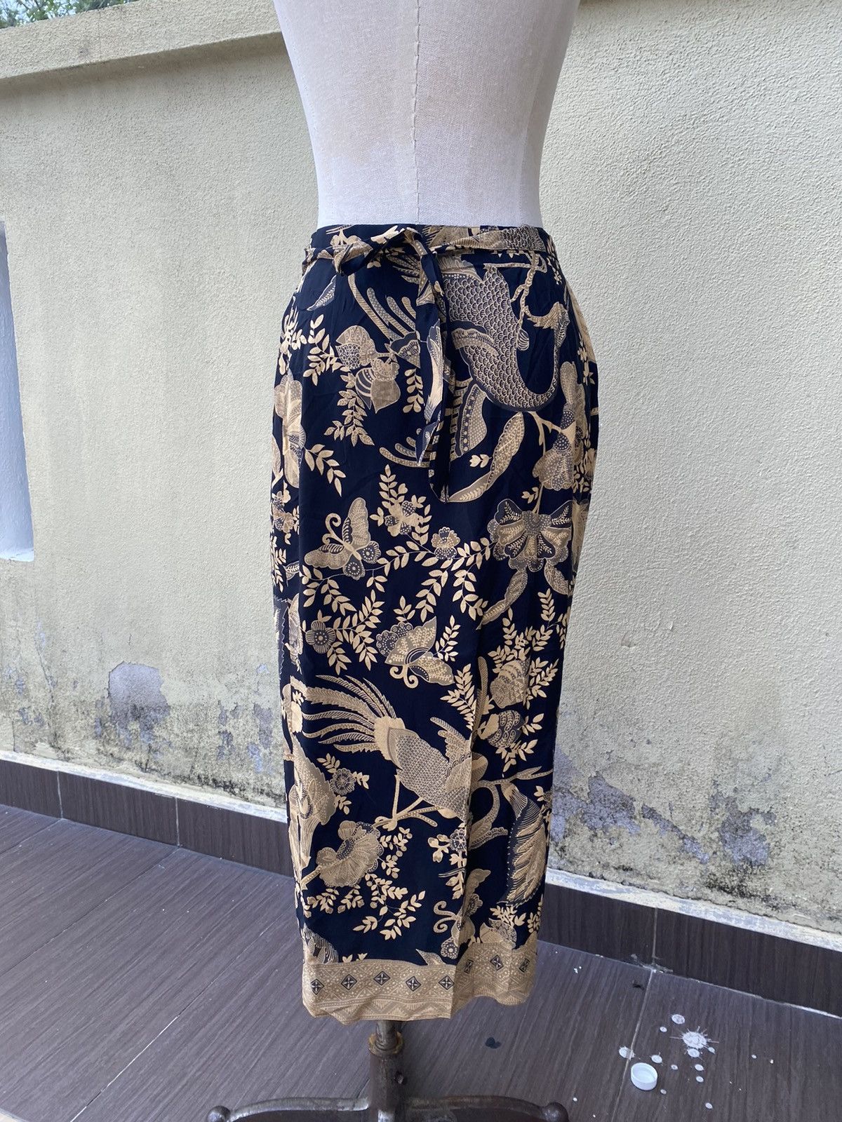 Krizia Uomo × Vintage batik skirt Size 29" - 3 Thumbnail