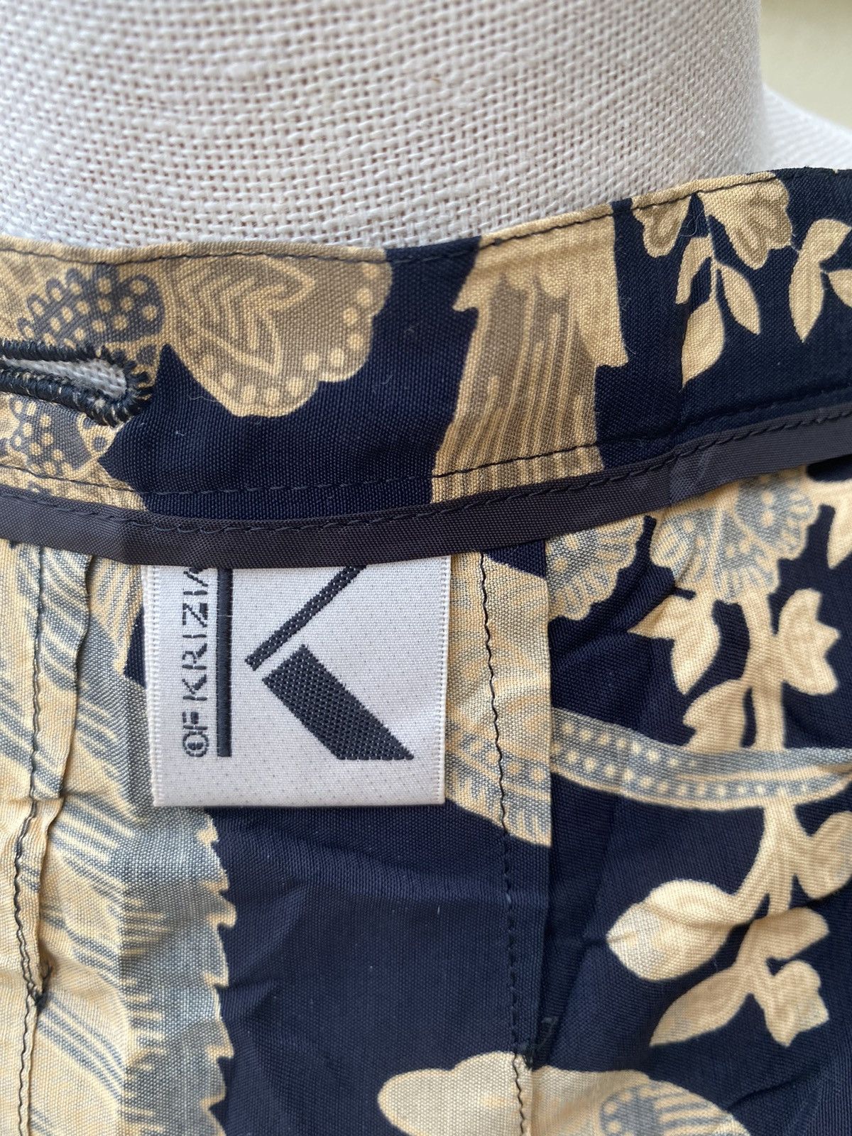 Krizia Uomo × Vintage batik skirt Size 29" - 6 Thumbnail