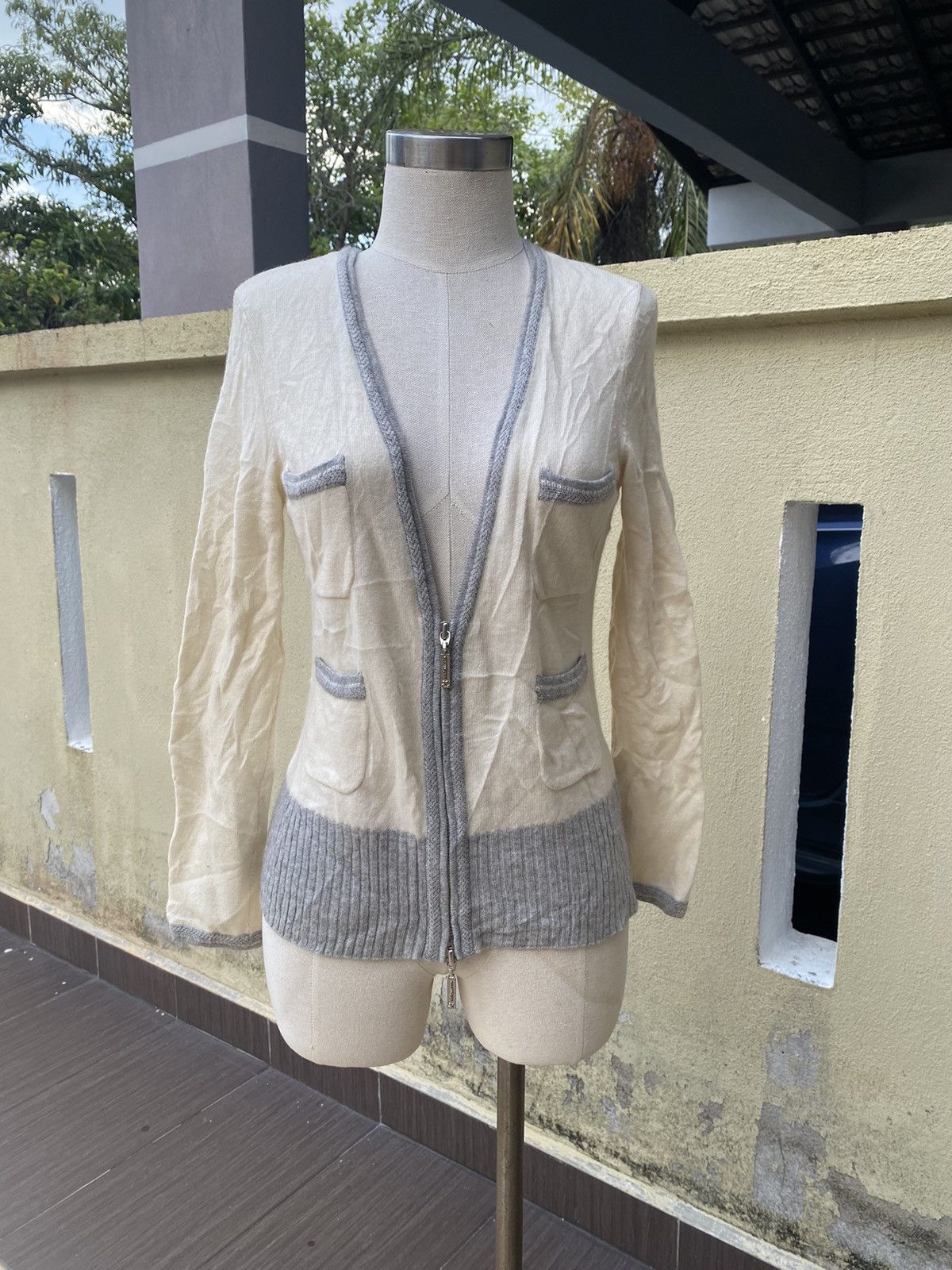Courreges vintage zipper cardigan Size M / US 6-8 / IT 42-44 - 2 Thumbnail
