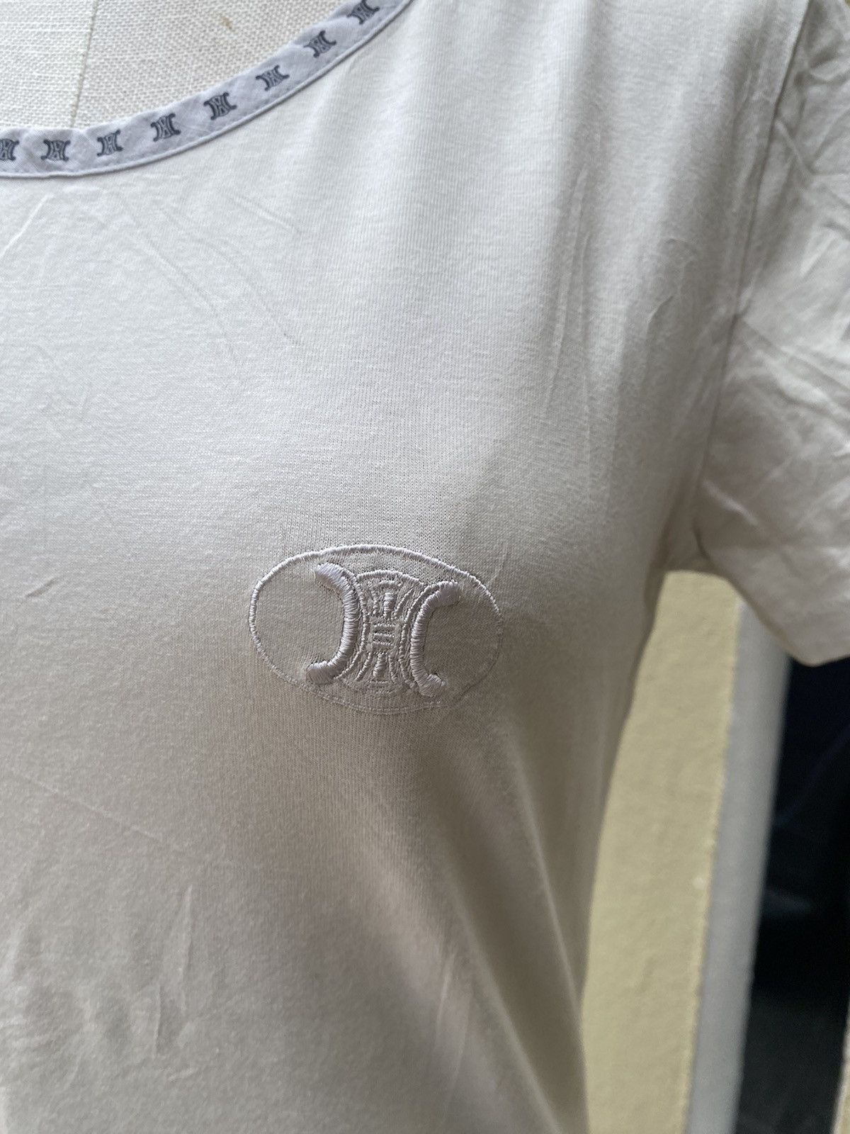 Celine vintage celine tee Size L / US 10 / IT 46 - 3 Thumbnail