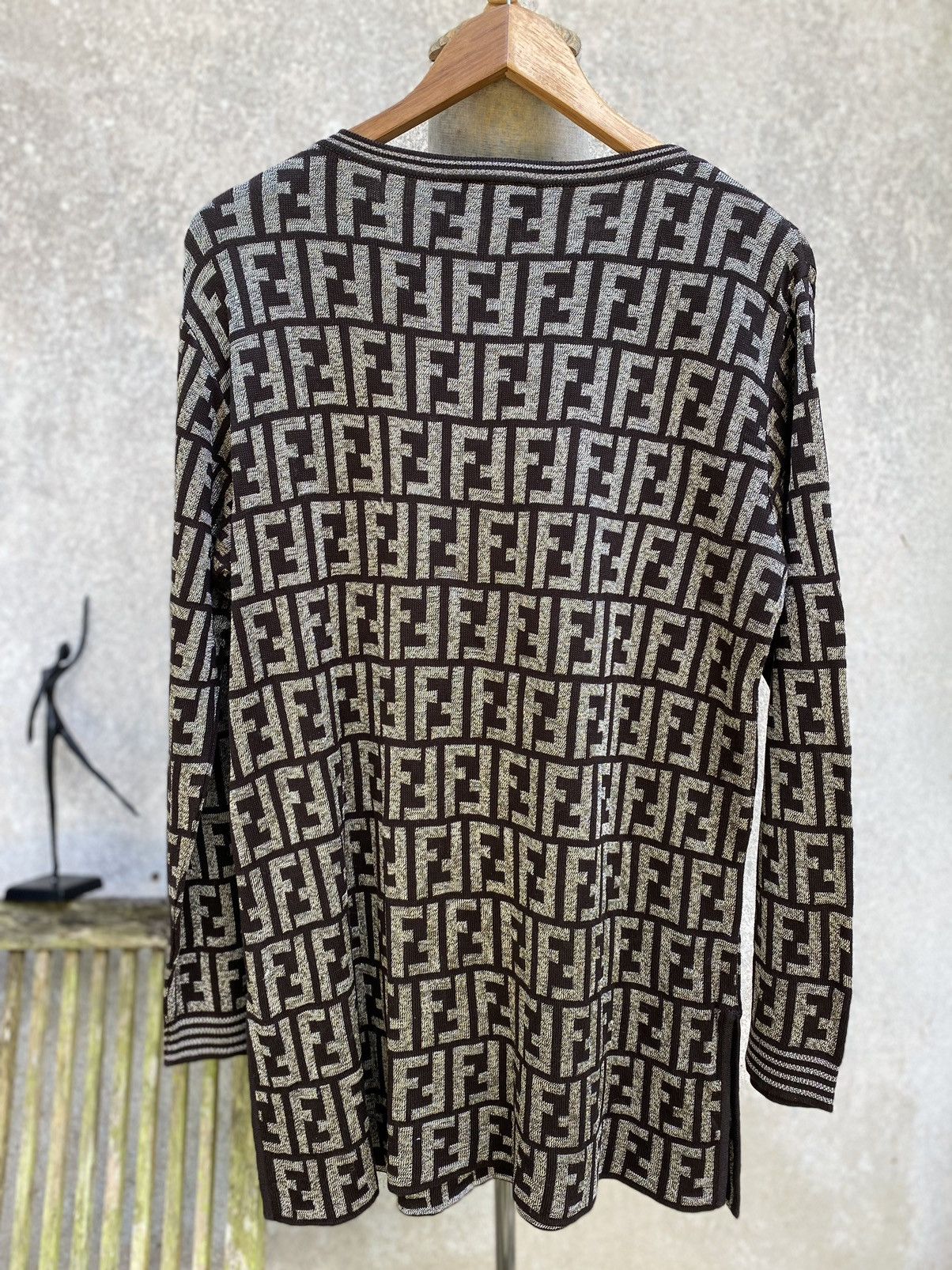 Fendi Luxurious Viscose cotton pullover by FENDI Size US M / EU 48-50 / 2 - 2 Thumbnail