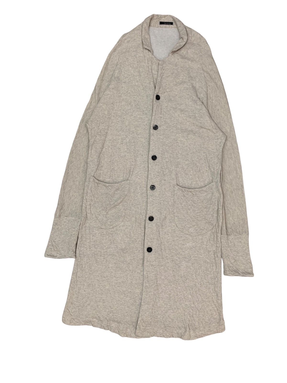 Yohji Yamamoto Ys For Living Yohji Yamamoto Cotton Linen Long Cardigan Size US M / EU 48-50 / 2 - 4 Thumbnail