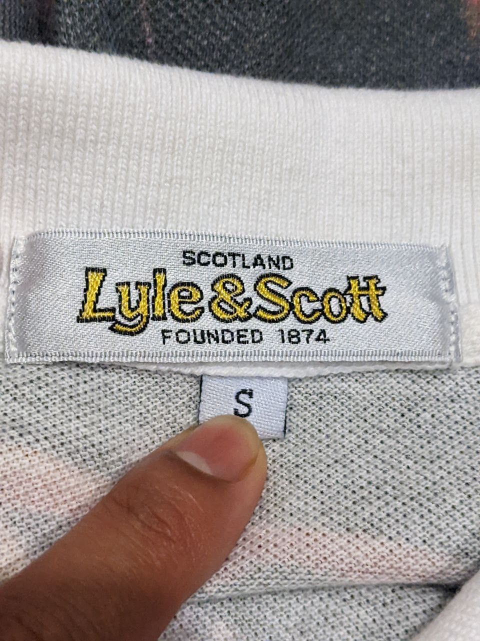 Lyle & Scott VINTAGE BRITPOP ARTIST OVERPRINT POLO TSHIRT LYLE & SCOTT Size US XS / EU 42 / 0 - 3 Thumbnail