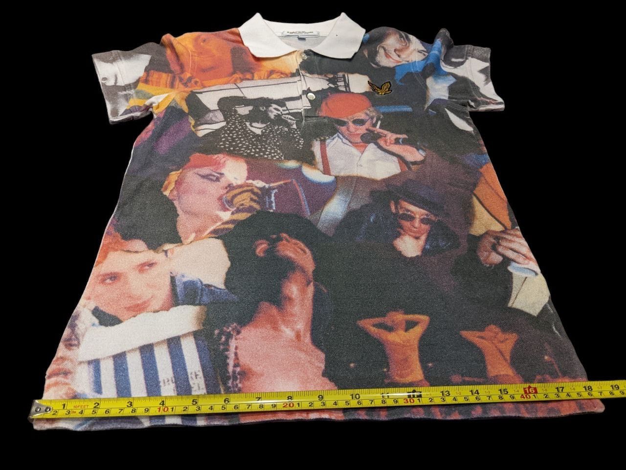 Lyle & Scott VINTAGE BRITPOP ARTIST OVERPRINT POLO TSHIRT LYLE & SCOTT Size US XS / EU 42 / 0 - 17 Thumbnail