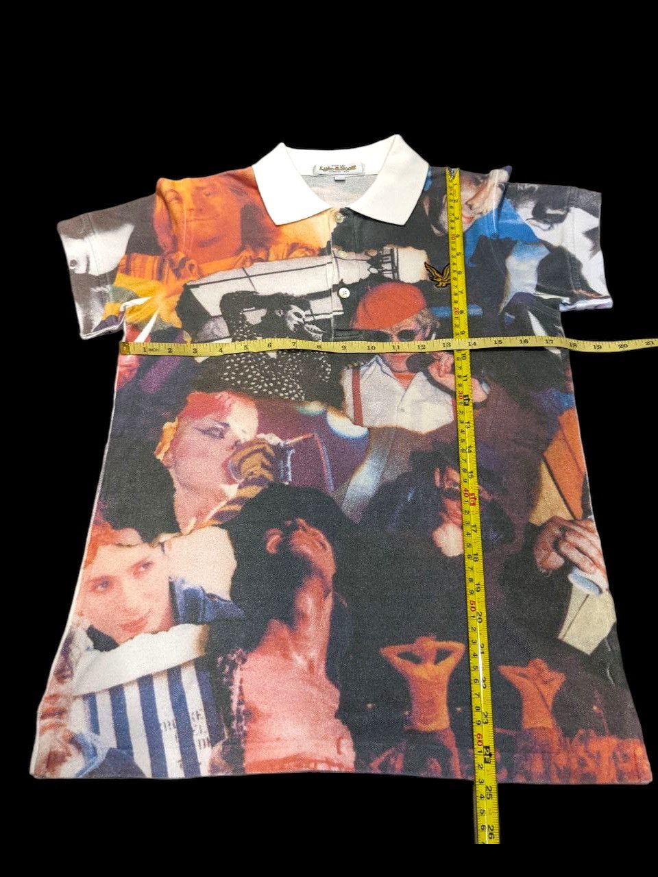 Lyle & Scott VINTAGE BRITPOP ARTIST OVERPRINT POLO TSHIRT LYLE & SCOTT Size US XS / EU 42 / 0 - 15 Thumbnail