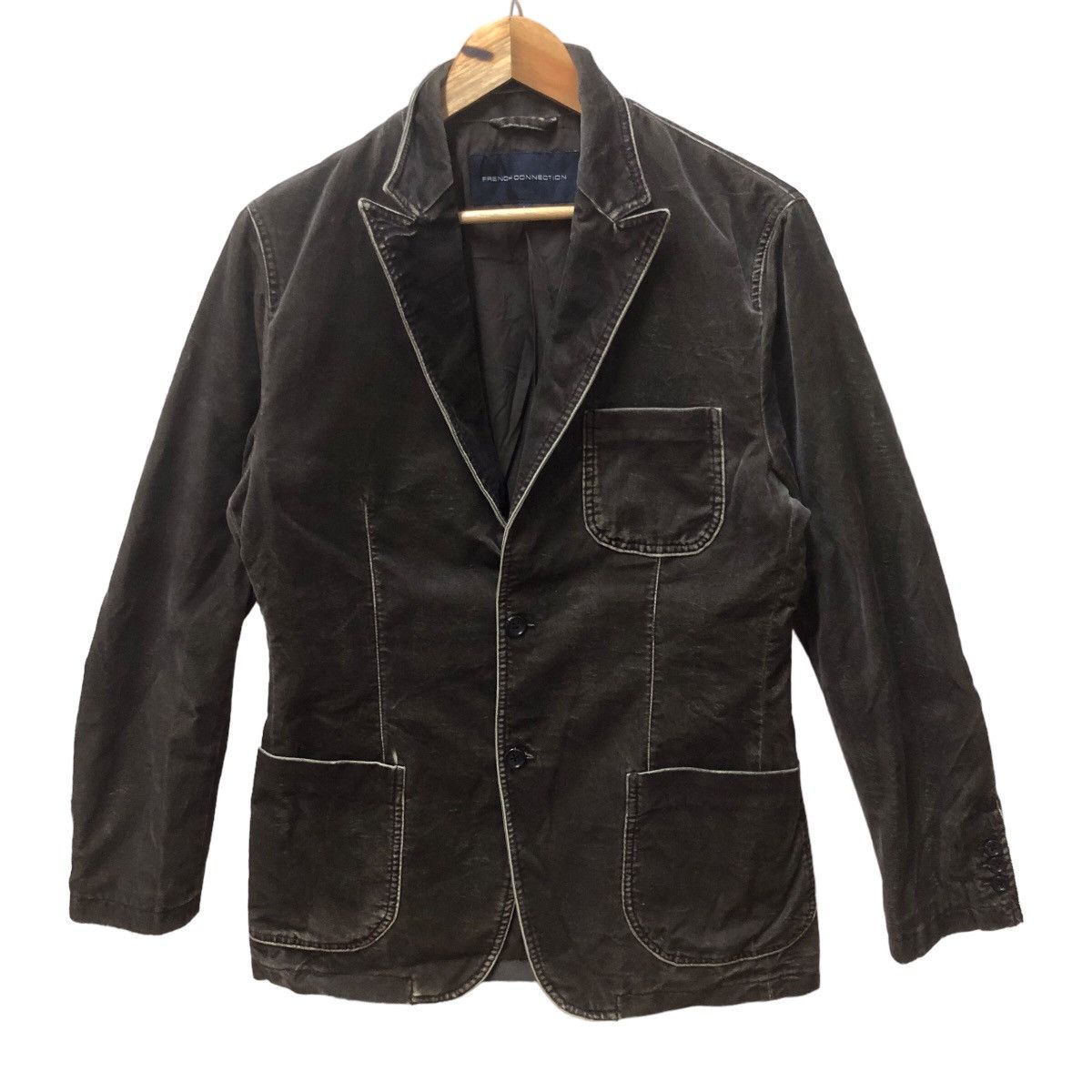 French connection velvet suit jacket