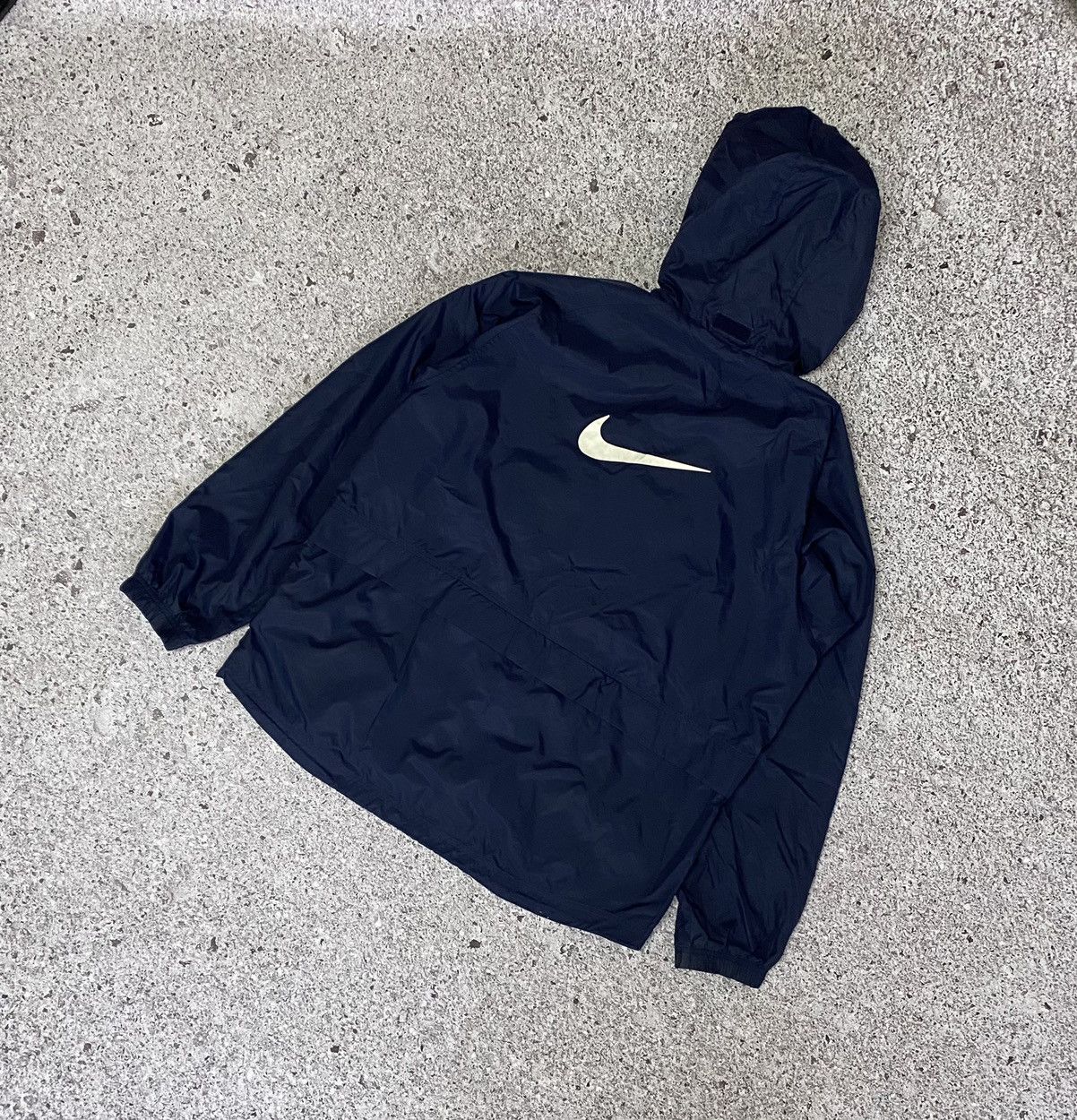 Nike × Vintage Vintage 90’s Nike Big Swoosh Logo Jacket Y2K Size US XL / EU 56 / 4 - 1 Thumbnail