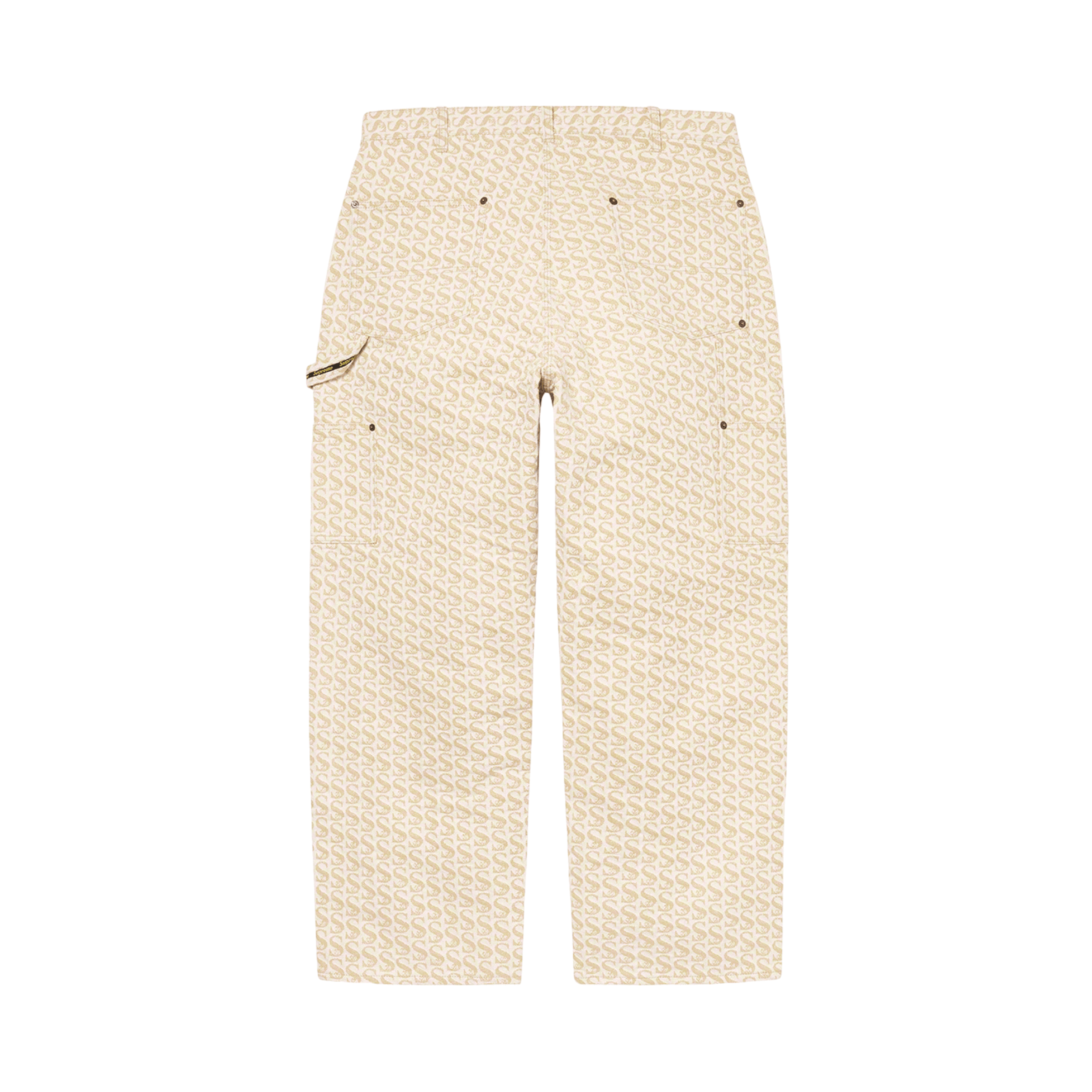 Supreme Supreme Monogram Double Knee Denim Painter Pants Tan FW21 Size US 36 / EU 52 - 2 Thumbnail