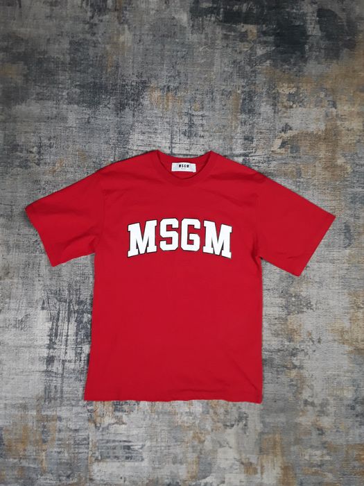 Streetwear MSGM Milano Luxury Big Logo Tee Shirt | Grailed