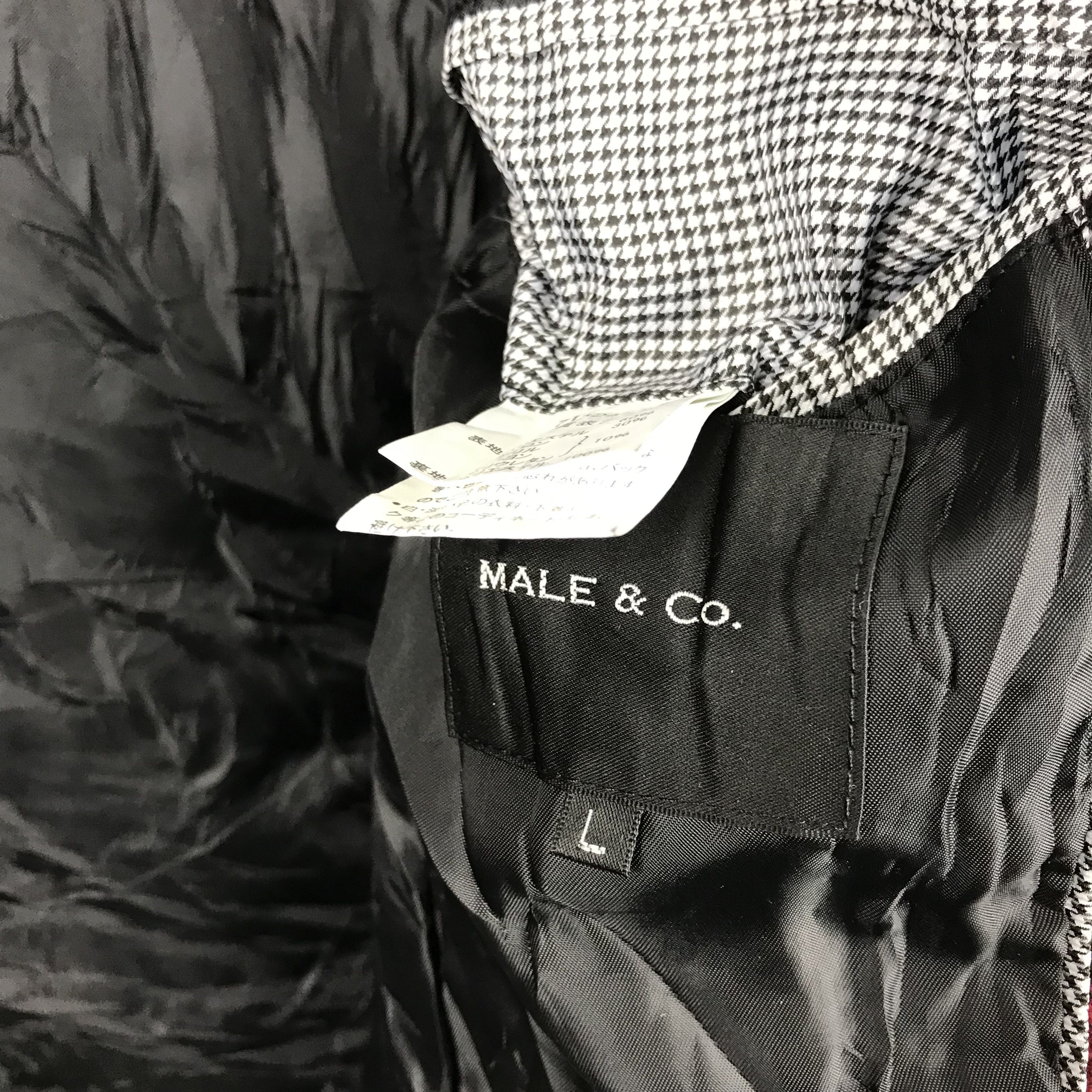Japanese Brand × Seditionaries Z88 MALE & CO CHECKED RED JAPANESE PUNK STYLE WOOL JACKET Size US L / EU 52-54 / 3 - 6 Thumbnail