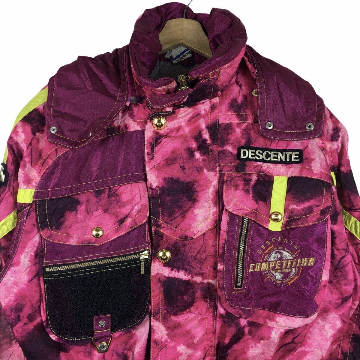Descente × Japanese Brand Vtg DESCENTE Pop Art Multicolor Skit Winter Jacket Parka Size M / US 6-8 / IT 42-44 - 4 Thumbnail
