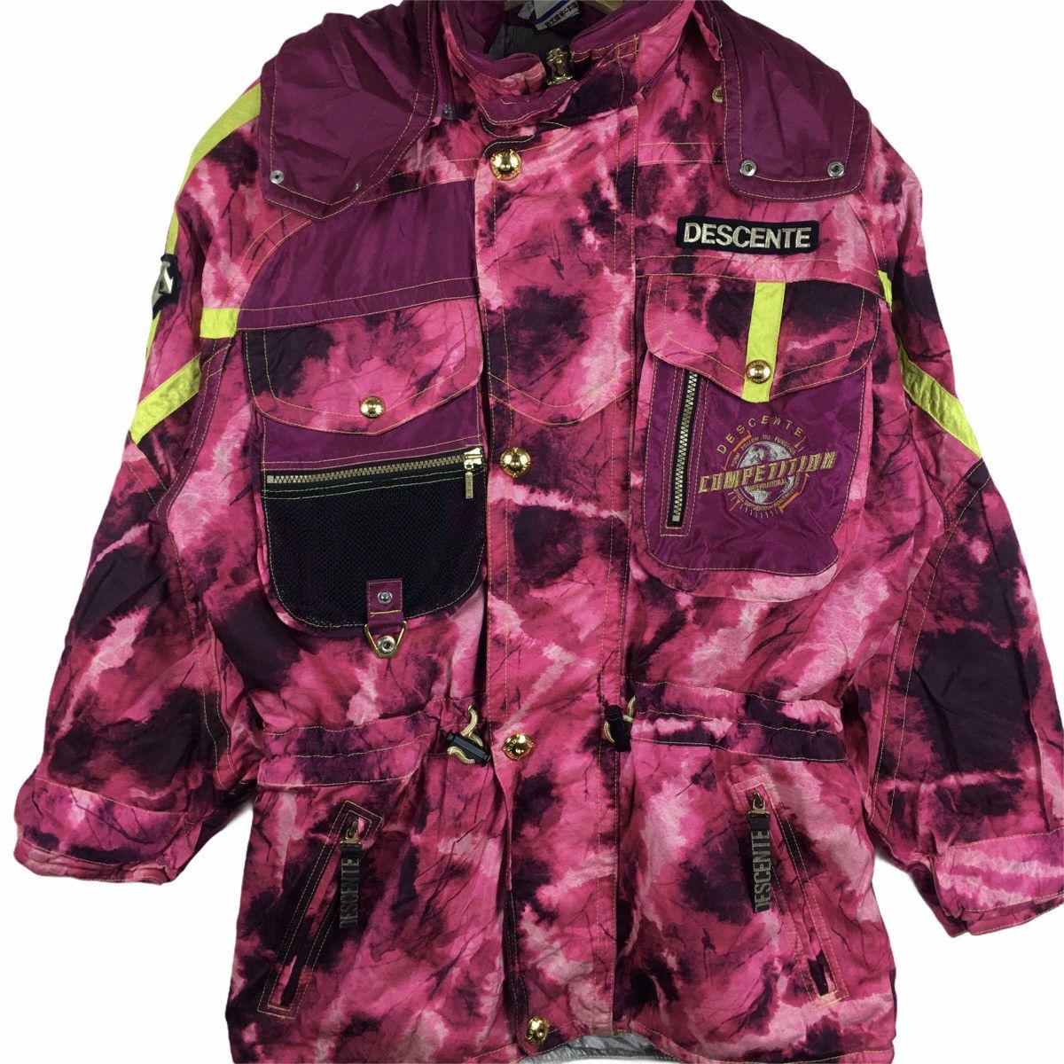 Descente × Japanese Brand Vtg DESCENTE Pop Art Multicolor Skit Winter Jacket Parka Size M / US 6-8 / IT 42-44 - 3 Thumbnail