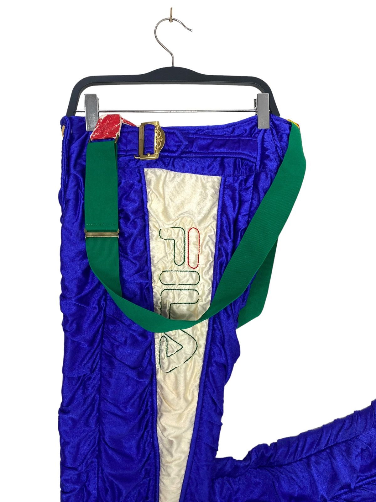 Fila Rare‼️ Vtg Fila Big Logo Ski Pants Overall Multicolor Japan Size 27" / US 4 / IT 40 - 4 Thumbnail