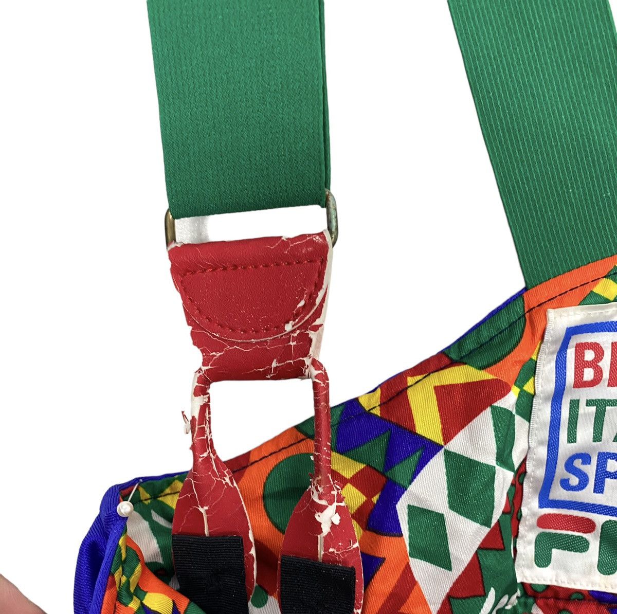 Fila Rare‼️ Vtg Fila Big Logo Ski Pants Overall Multicolor Japan Size 27" / US 4 / IT 40 - 11 Thumbnail