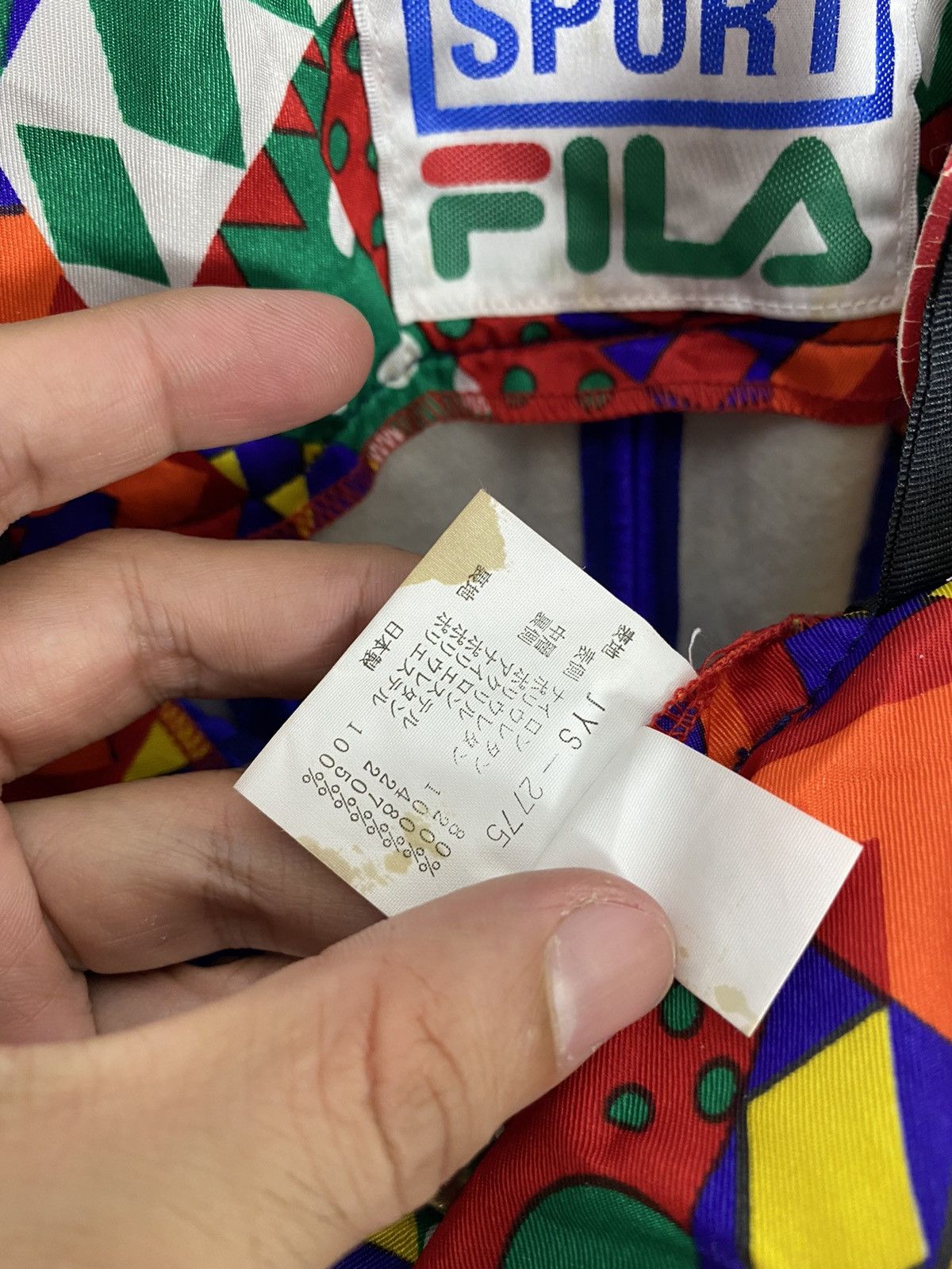 Fila Rare‼️ Vtg Fila Big Logo Ski Pants Overall Multicolor Japan Size 27" / US 4 / IT 40 - 8 Thumbnail