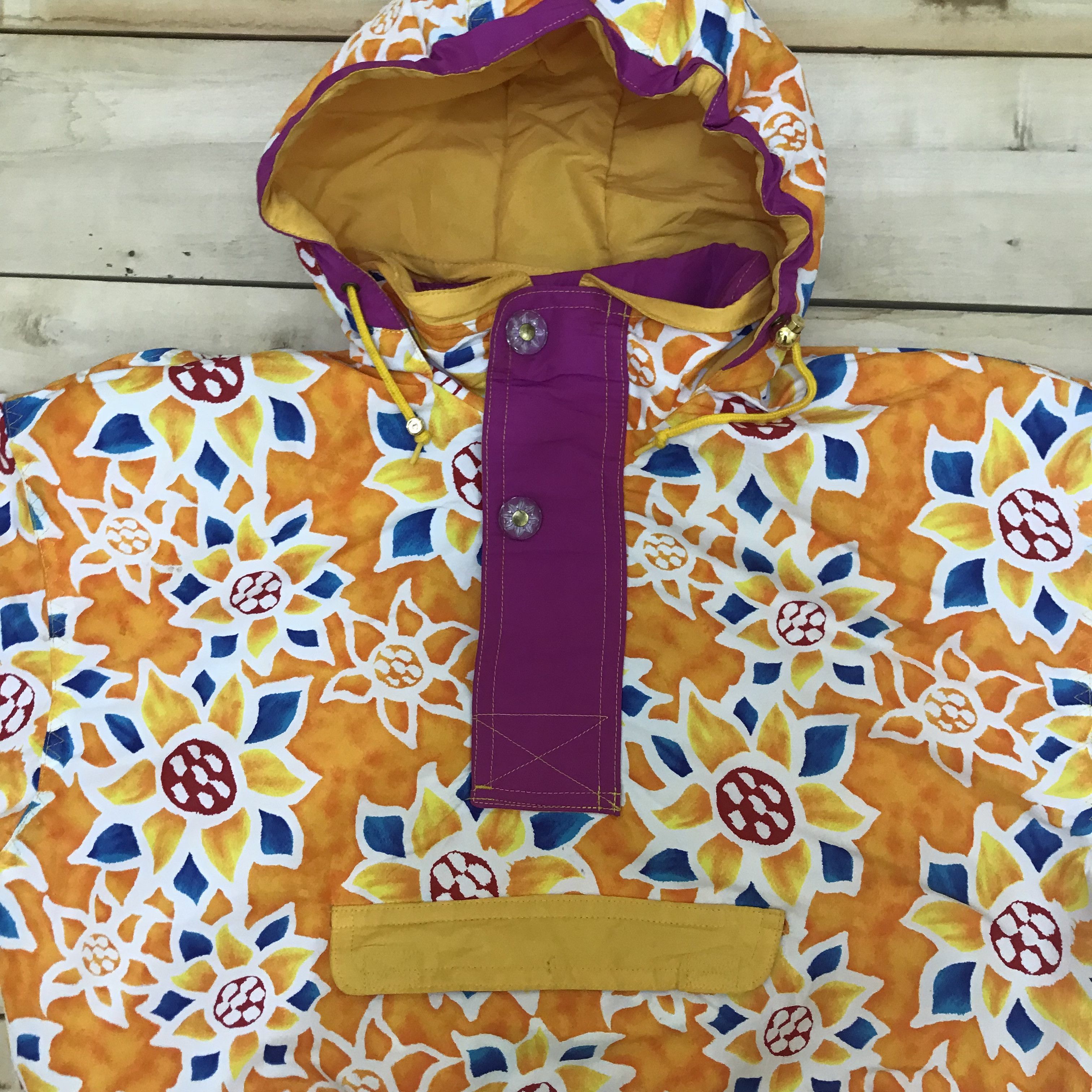 Japanese Brand Z94 JAPAN SHASSE FULLPRINT SUNFLOWER SKI JACKET Size US XL / EU 56 / 4 - 3 Thumbnail