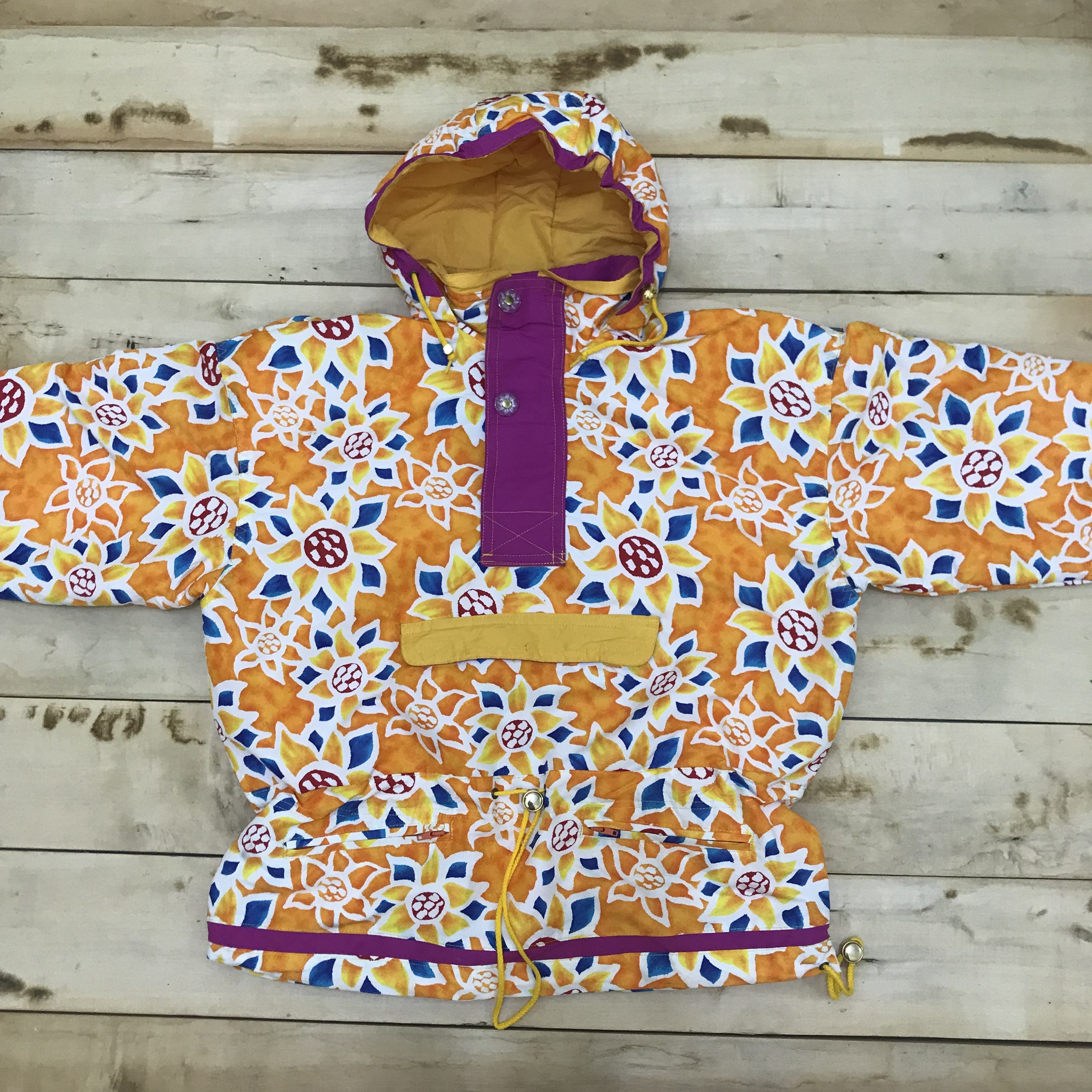 Japanese Brand Z94 JAPAN SHASSE FULLPRINT SUNFLOWER SKI JACKET Size US XL / EU 56 / 4 - 1 Thumbnail