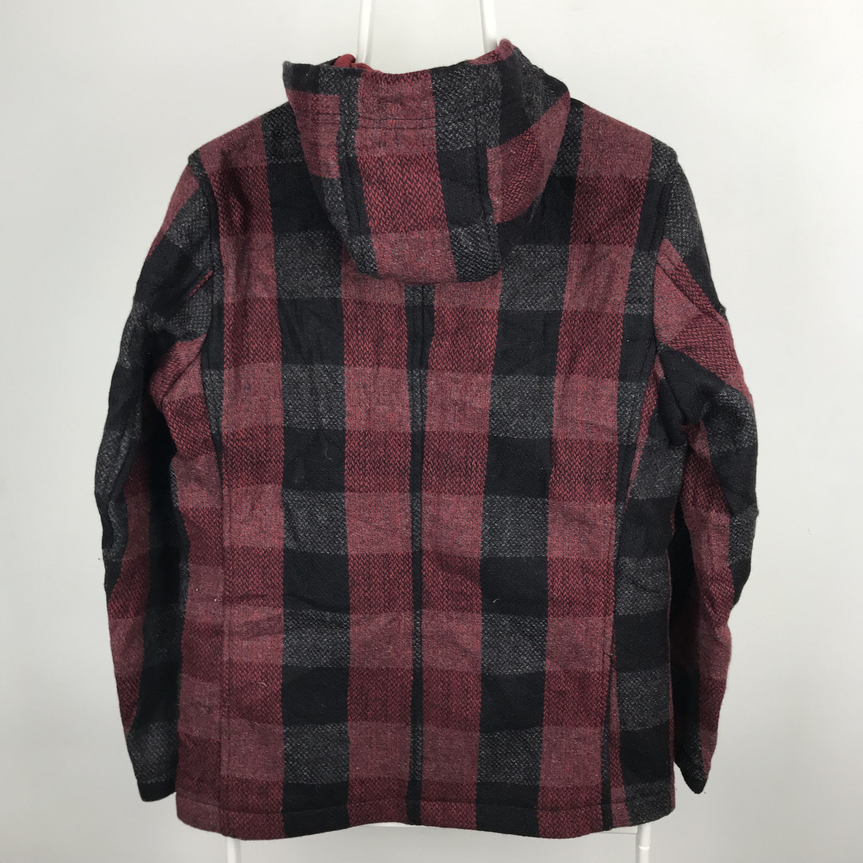Japanese Brand Z101 JAPAN BACK NUMBER TARTAN WOOL WINTER JACKET Size US M / EU 48-50 / 2 - 5 Thumbnail