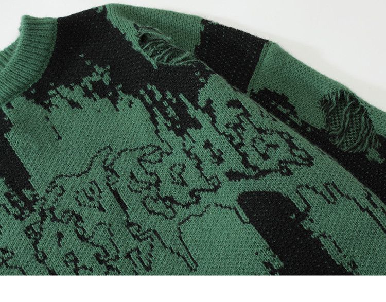 Other Ripped Letter Sweater Size US L / EU 52-54 / 3 - 4 Thumbnail