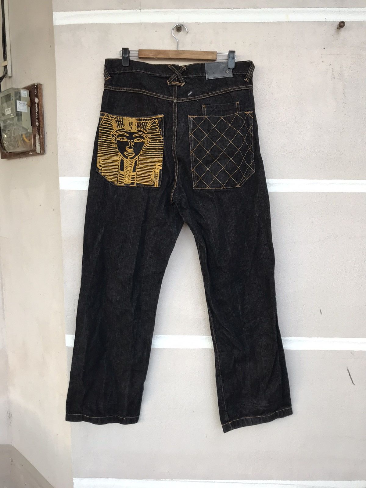 Vintage MARQ Denim For Life Streetwear Baggy Pant Size US 35 - 1 Thumbnail