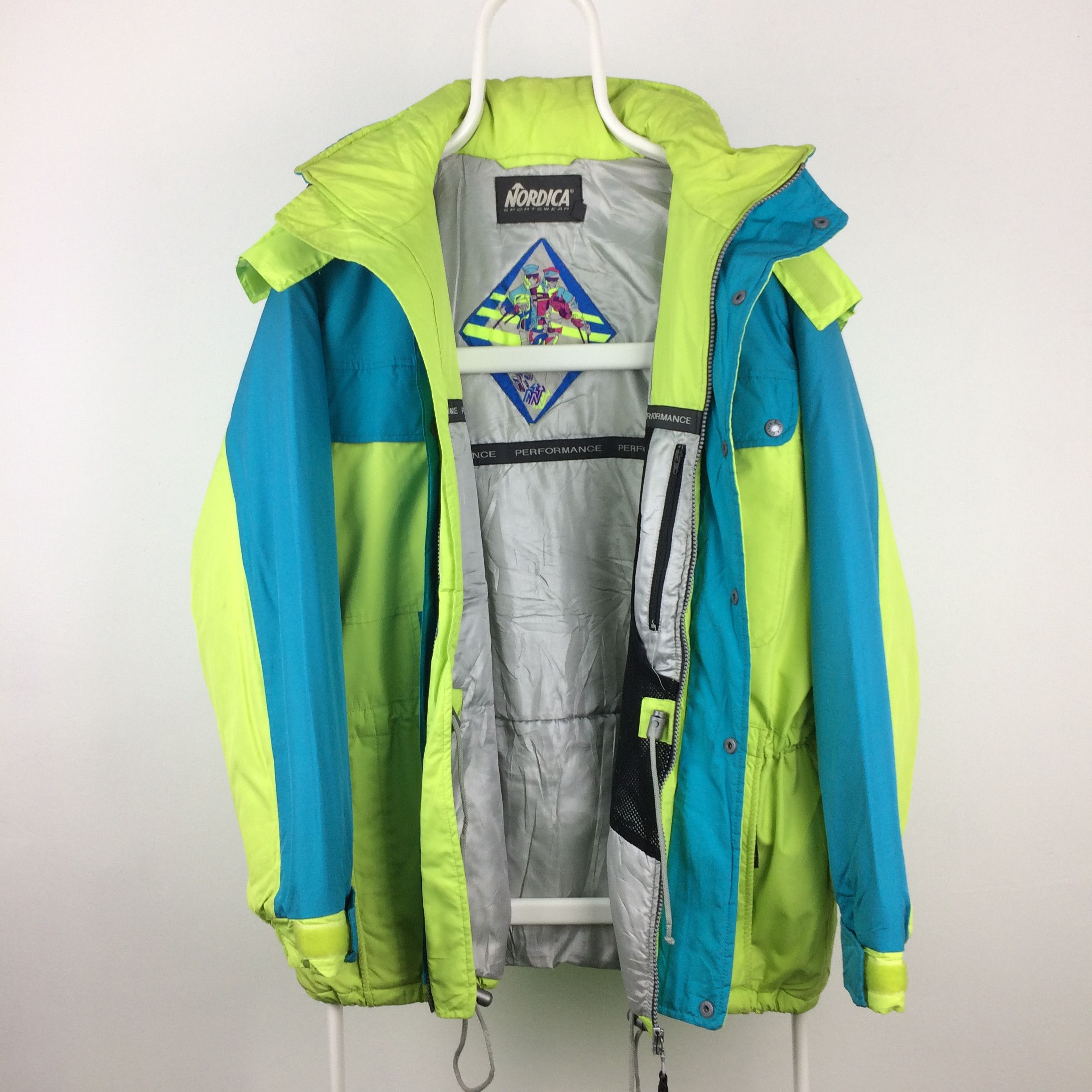 Designer Z127 NORDICA THERMAL INSULATION NEON COLOR SKI JACKET Size US XXL / EU 58 / 5 - 3 Thumbnail
