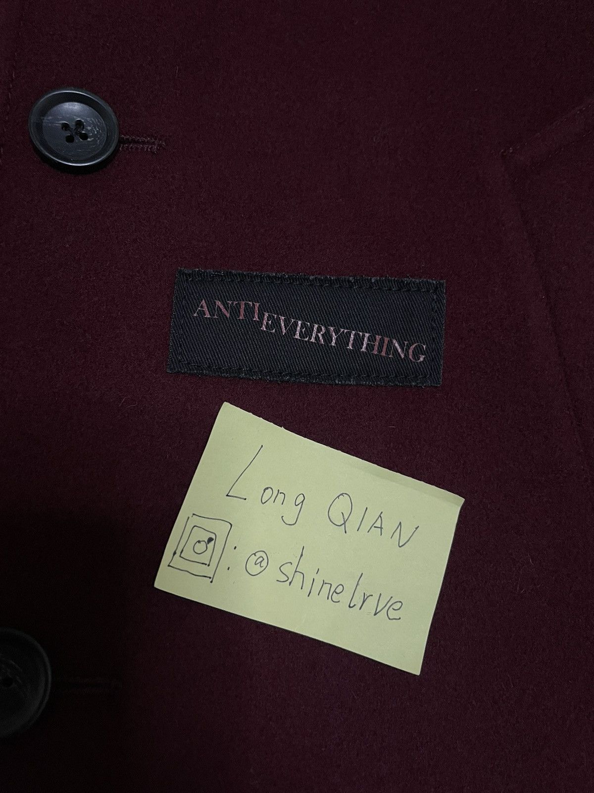 Supreme × Undercover Supreme undercover wool coat Jacket burgundy Size US S / EU 44-46 / 1 - 3 Thumbnail