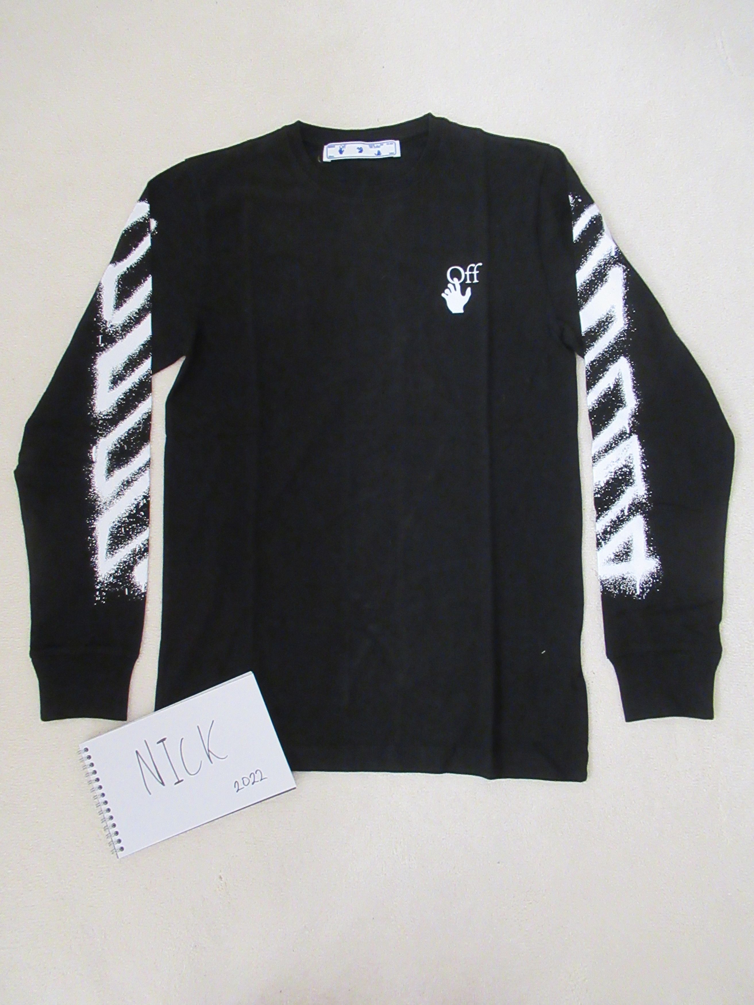 Off-White Off White Spray Long Sleeve Arrows Black Virgil New XXS Size US XXS / EU 40 - 2 Thumbnail