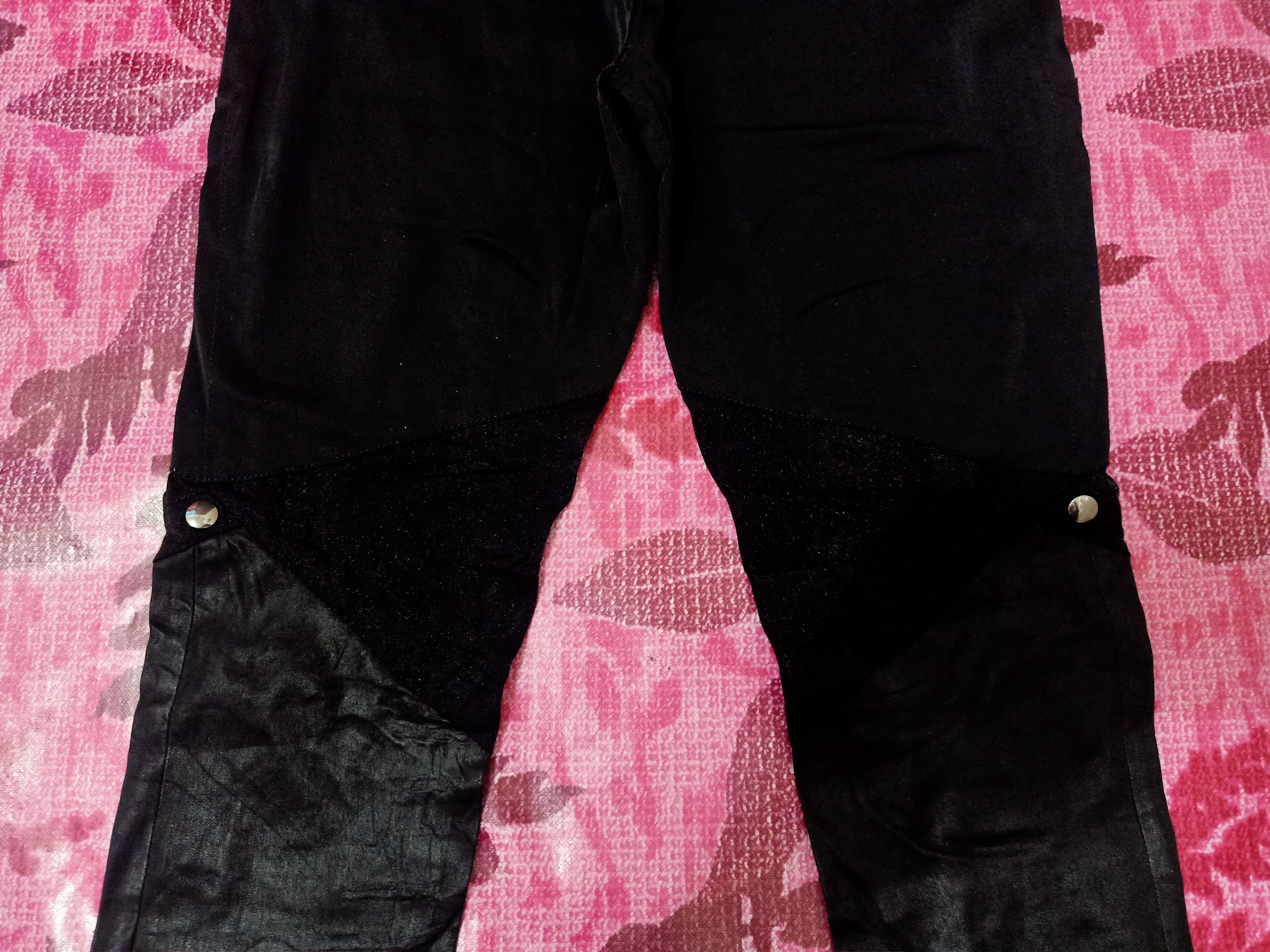 Tom Ford Distressed Thrashed Gucci Leggings Pants Half Leather Size 32" / US 10 / IT 46 - 14 Thumbnail