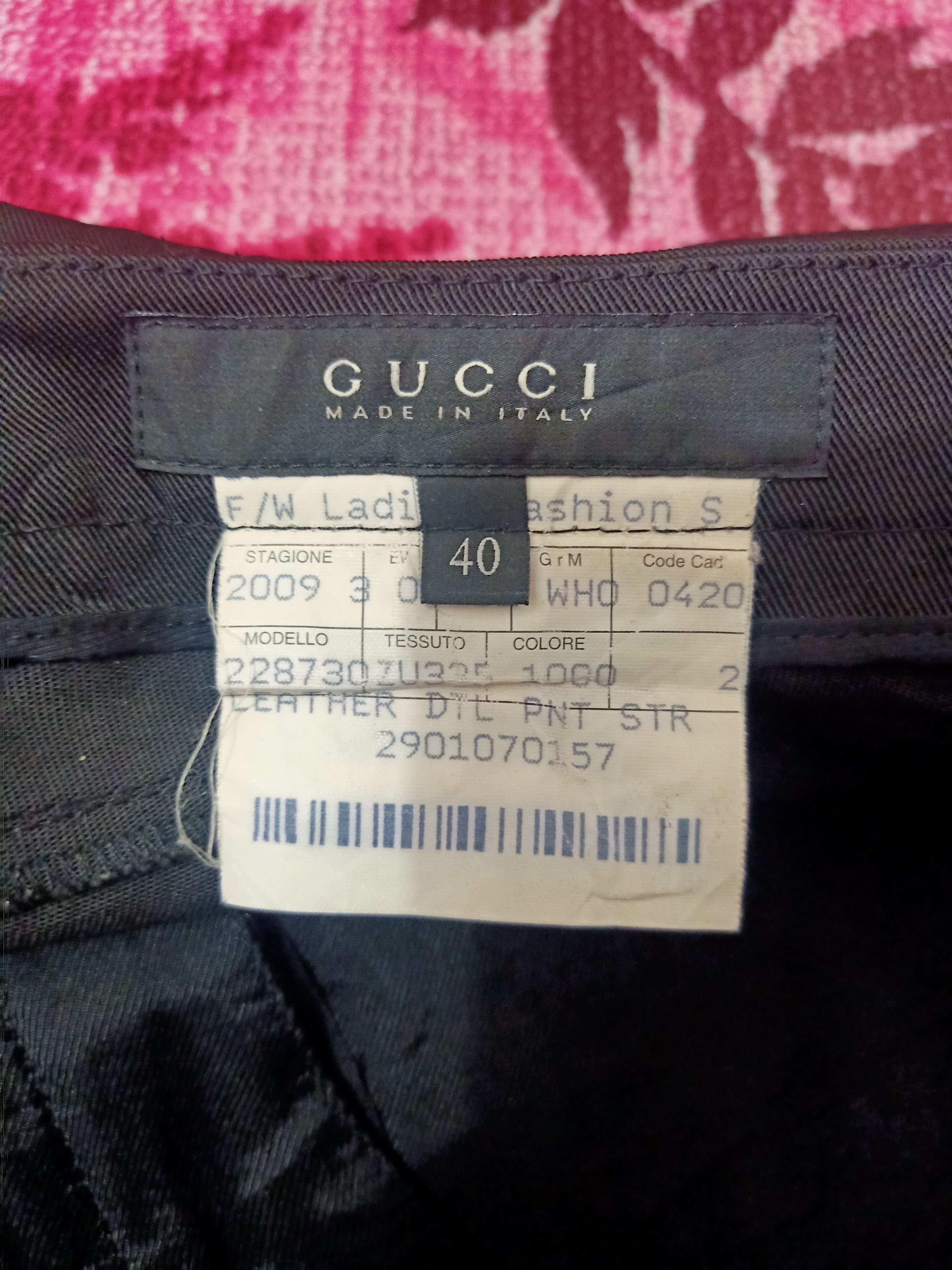 Tom Ford Distressed Thrashed Gucci Leggings Pants Half Leather Size 32" / US 10 / IT 46 - 8 Thumbnail