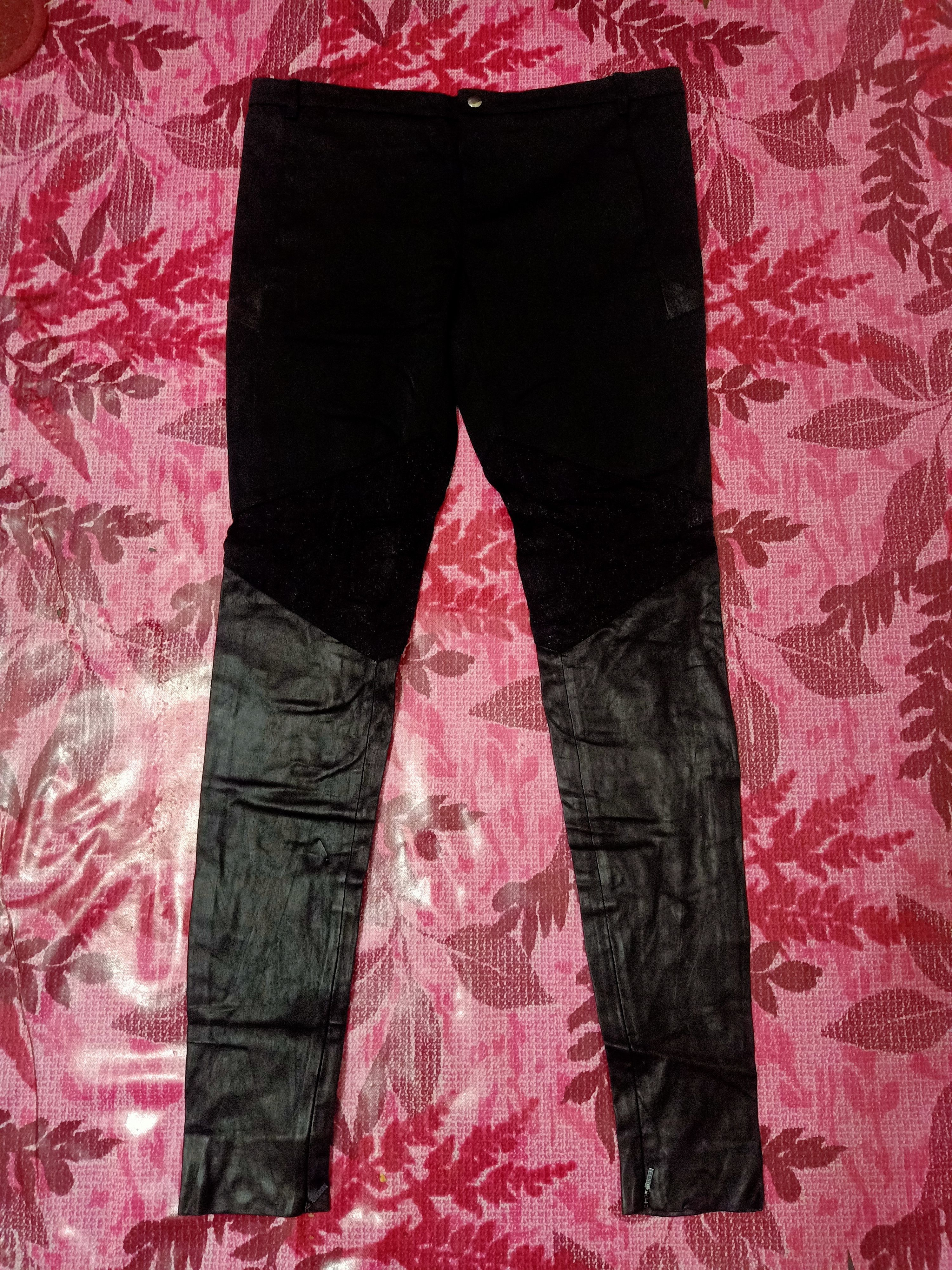 Tom Ford Distressed Thrashed Gucci Leggings Pants Half Leather Size 32" / US 10 / IT 46 - 1 Thumbnail