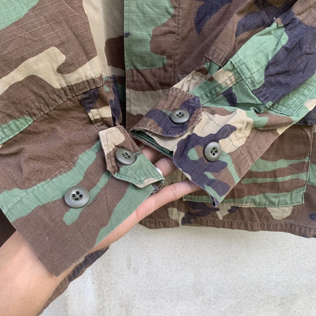 Other USMC WOODLAND RIPSTOP POPLIN VINTAGE CAMO JACKET Size US M / EU 48-50 / 2 - 8 Thumbnail