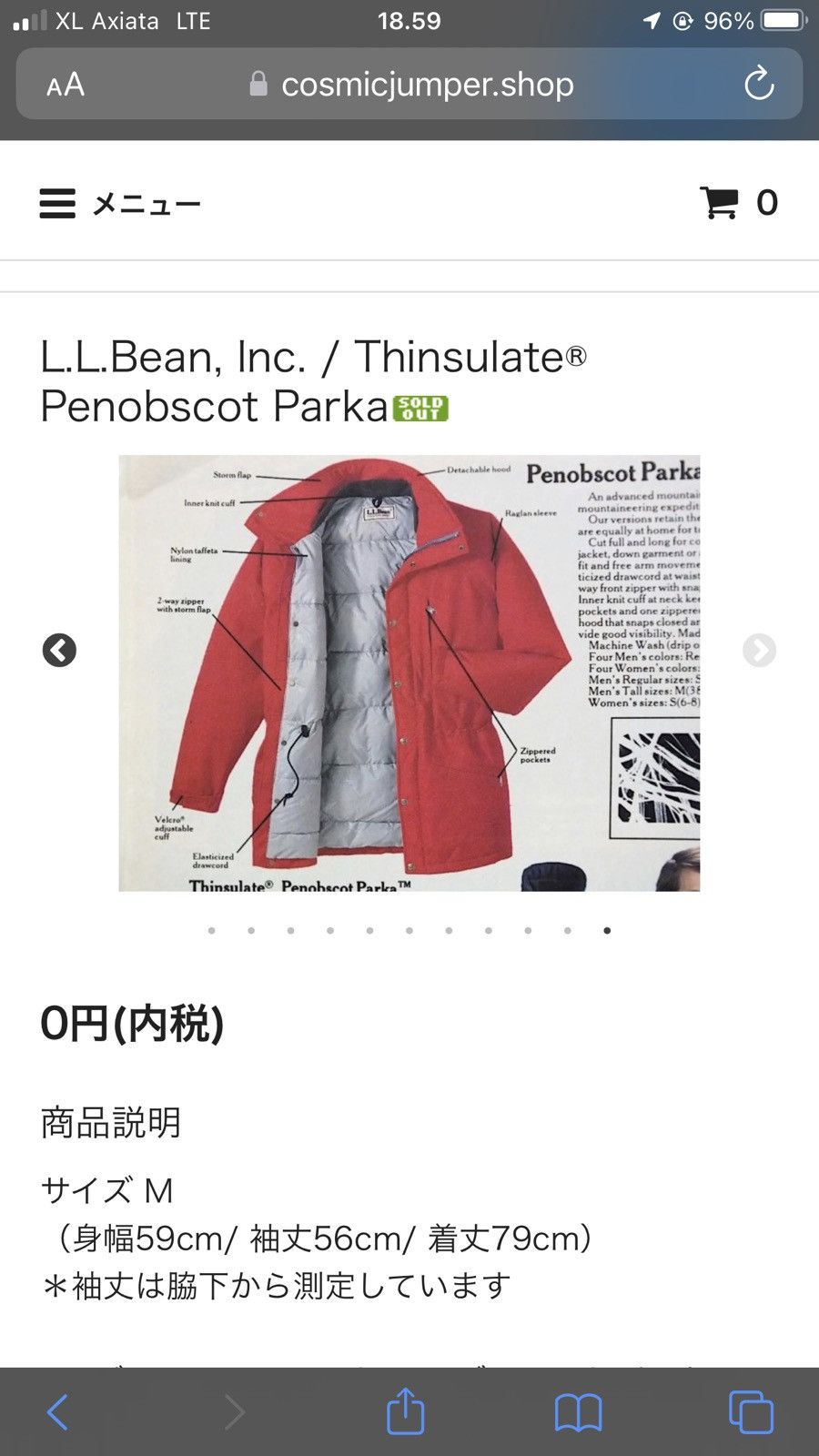 20471120 × Beauty Beast × L.L. Bean 1980s LL. Bean - Hyper Technical Thinsulate Penobscot Parka Size M / US 6-8 / IT 42-44 - 1 Thumbnail