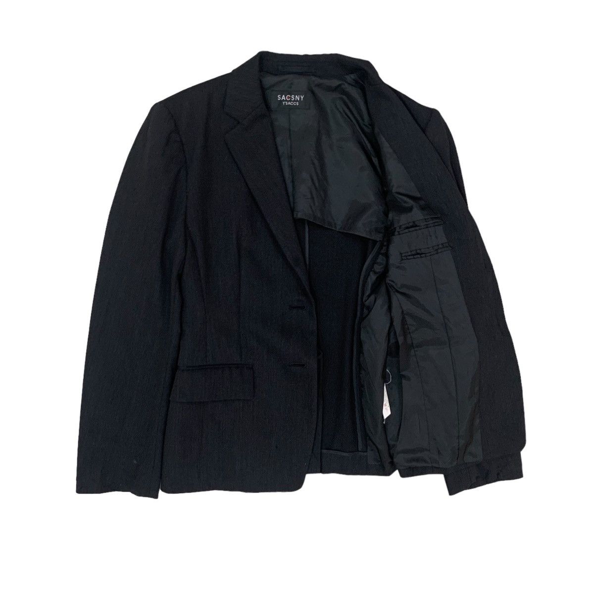 Yohji Yamamoto Sacsny Y’saccs Yohji Yamamoto Black Button Jacket Size S / US 4 / IT 40 - 4 Thumbnail