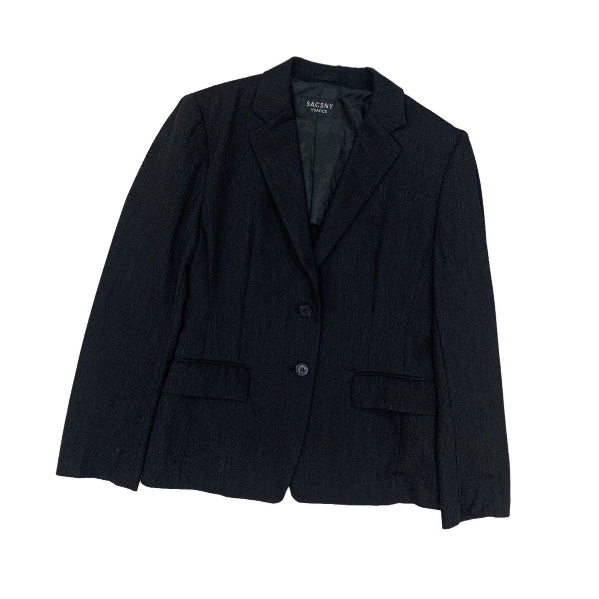 Yohji Yamamoto Sacsny Y’saccs Yohji Yamamoto Black Button Jacket Size S / US 4 / IT 40 - 3 Thumbnail