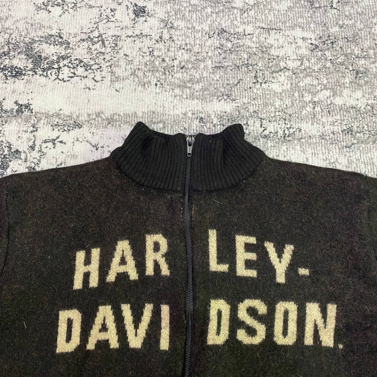 Harley Davidson × Vintage Z92 VTG HARLEY DAVIDSON WOOL VARSITY JACKET Size L / US 10 / IT 46 - 2 Thumbnail
