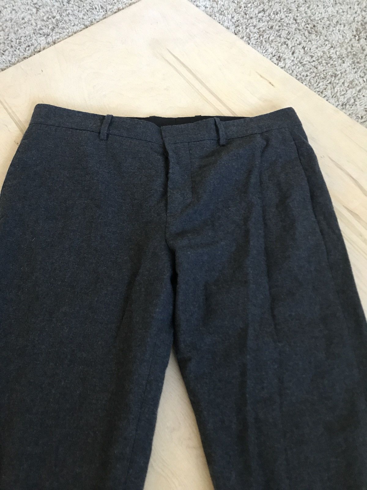 Marni Flat Front Wool Blend Button Front Trousers Size US 34 / EU 50 - 3 Thumbnail