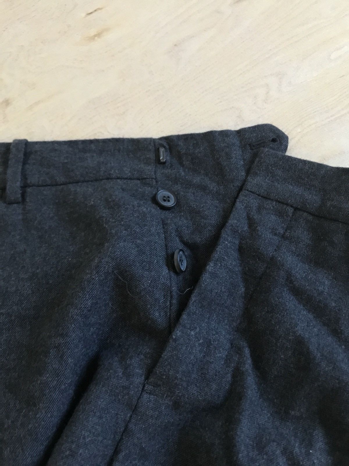 Marni Flat Front Wool Blend Button Front Trousers Size US 34 / EU 50 - 8 Thumbnail
