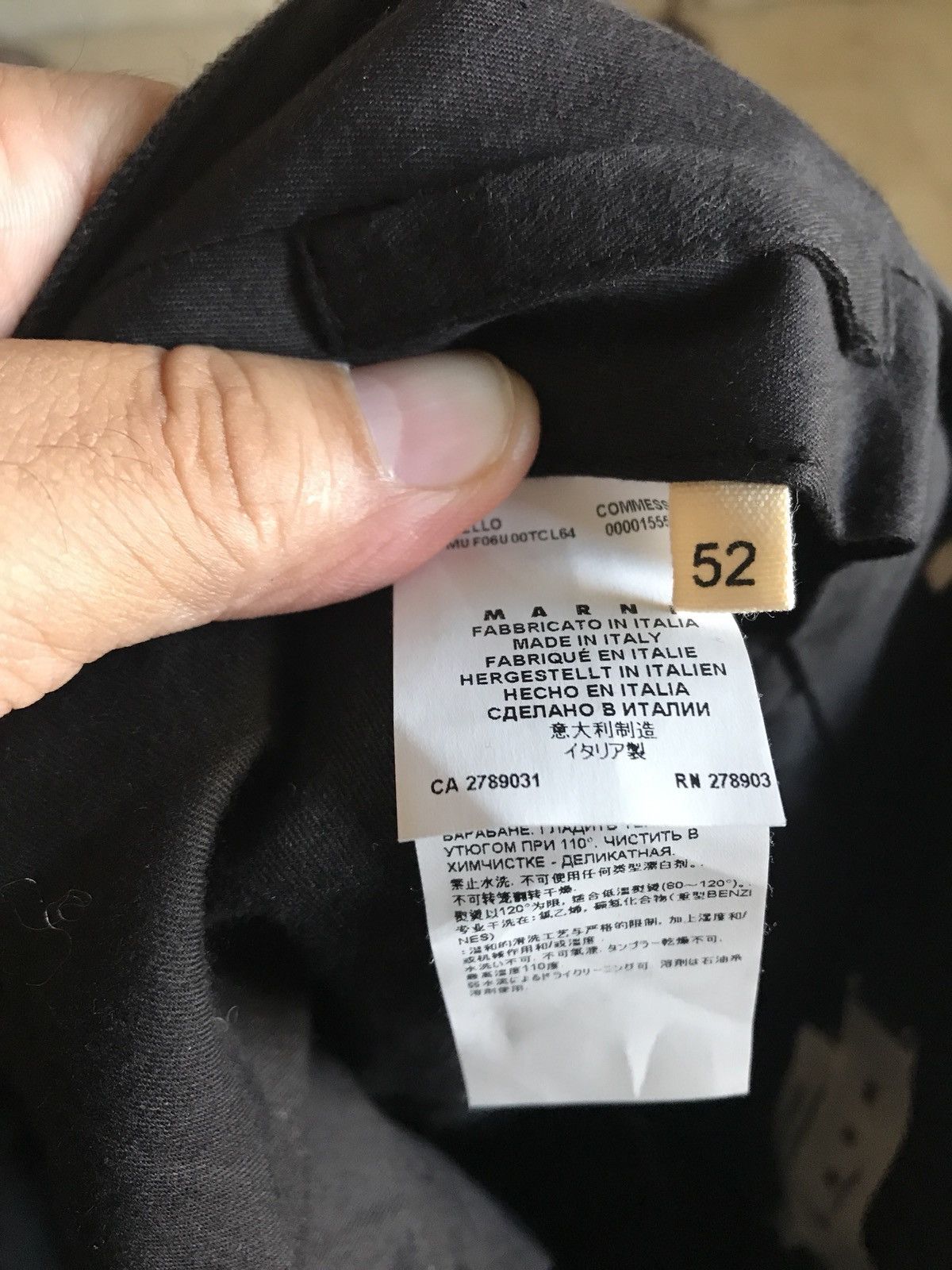 Marni Flat Front Wool Blend Button Front Trousers Size US 34 / EU 50 - 7 Thumbnail